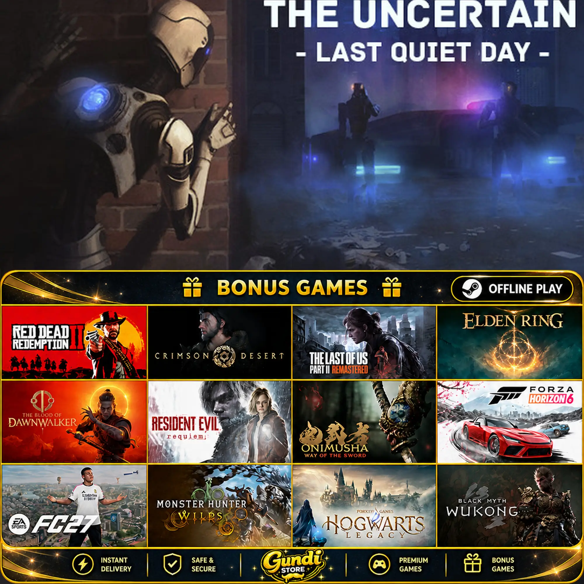[AUTO CODE] - The Uncertain_ Last Quiet Day + BONUS GAME