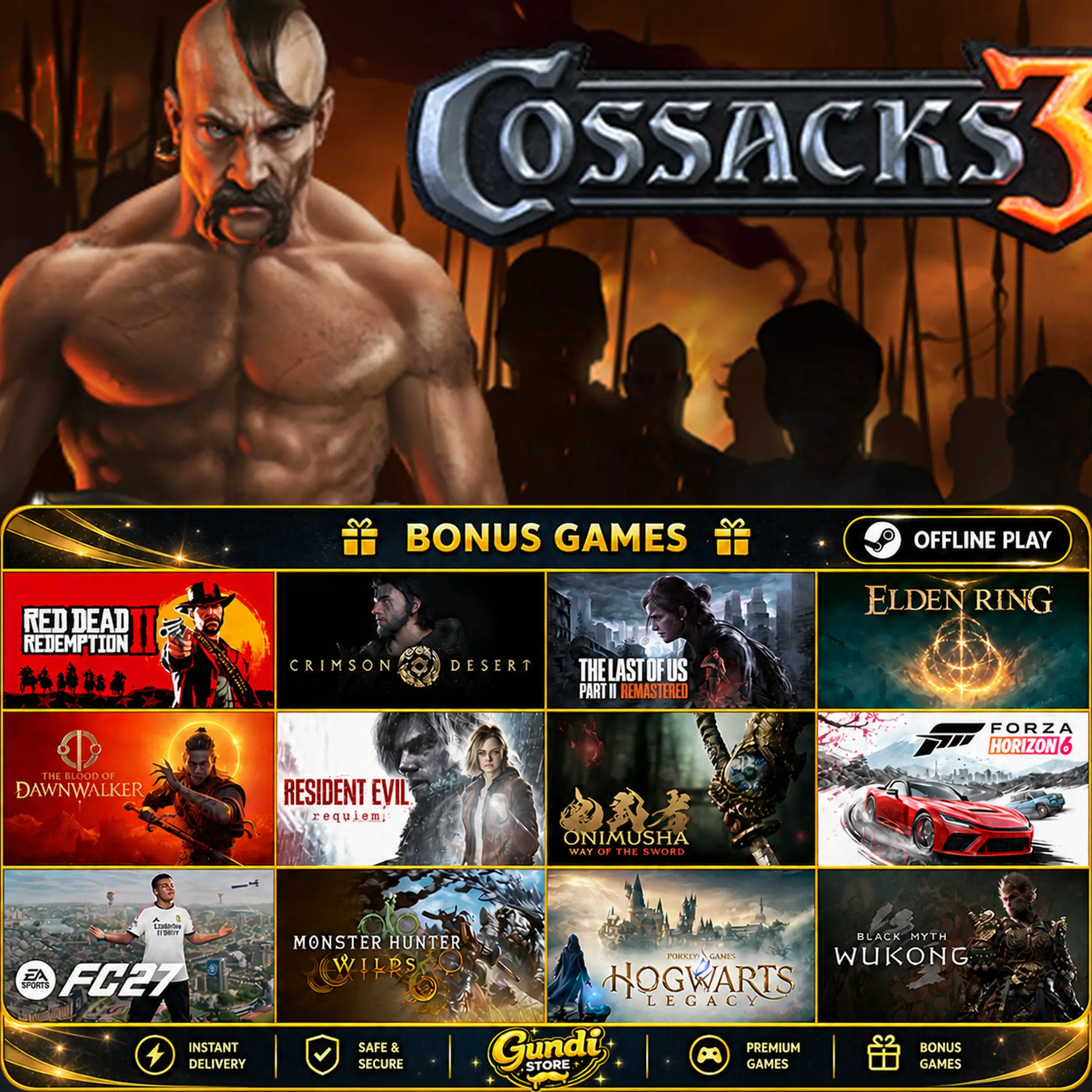 [AUTO CODE] - Cossacks 3 + BONUS GAME