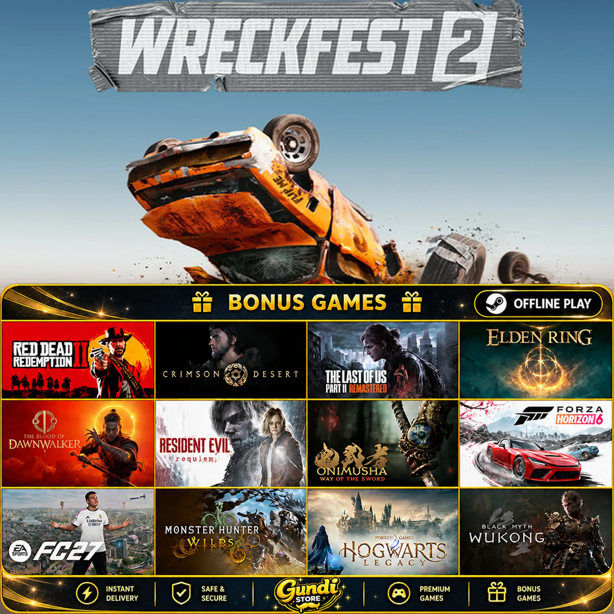 [AUTO CODE] - Wreckfest 2 + BONUS GAME
