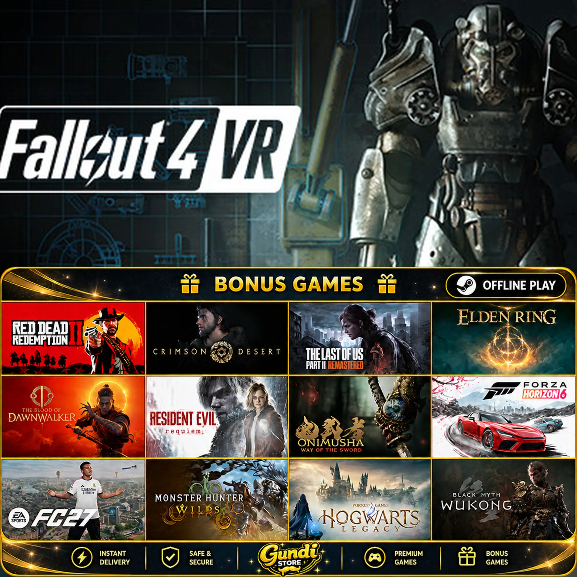 [AUTO CODE] - Fallout 4 VR + BONUS GAME