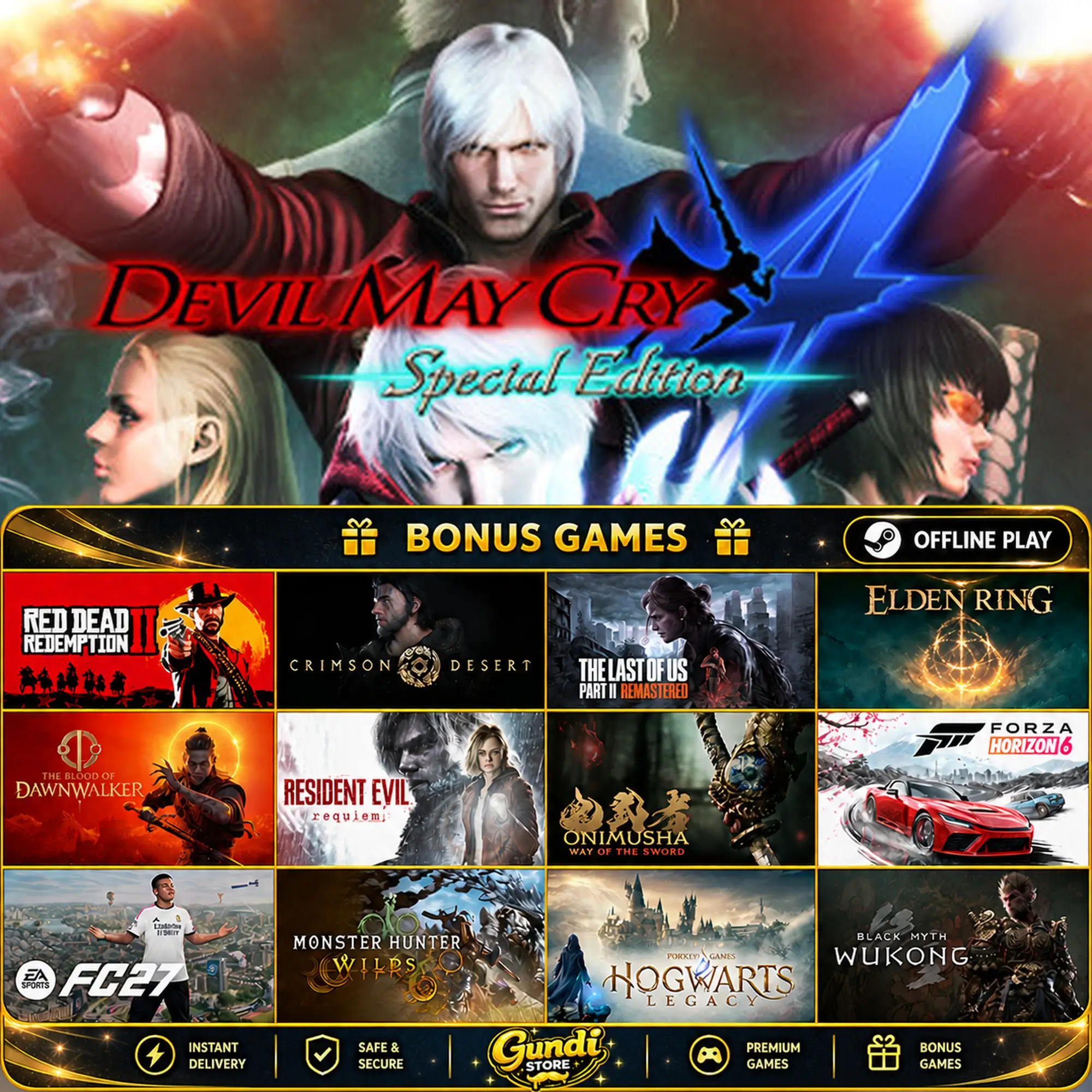 [AUTO CODE] - Devil May Cry 4 Special Edition + BONUS GAME