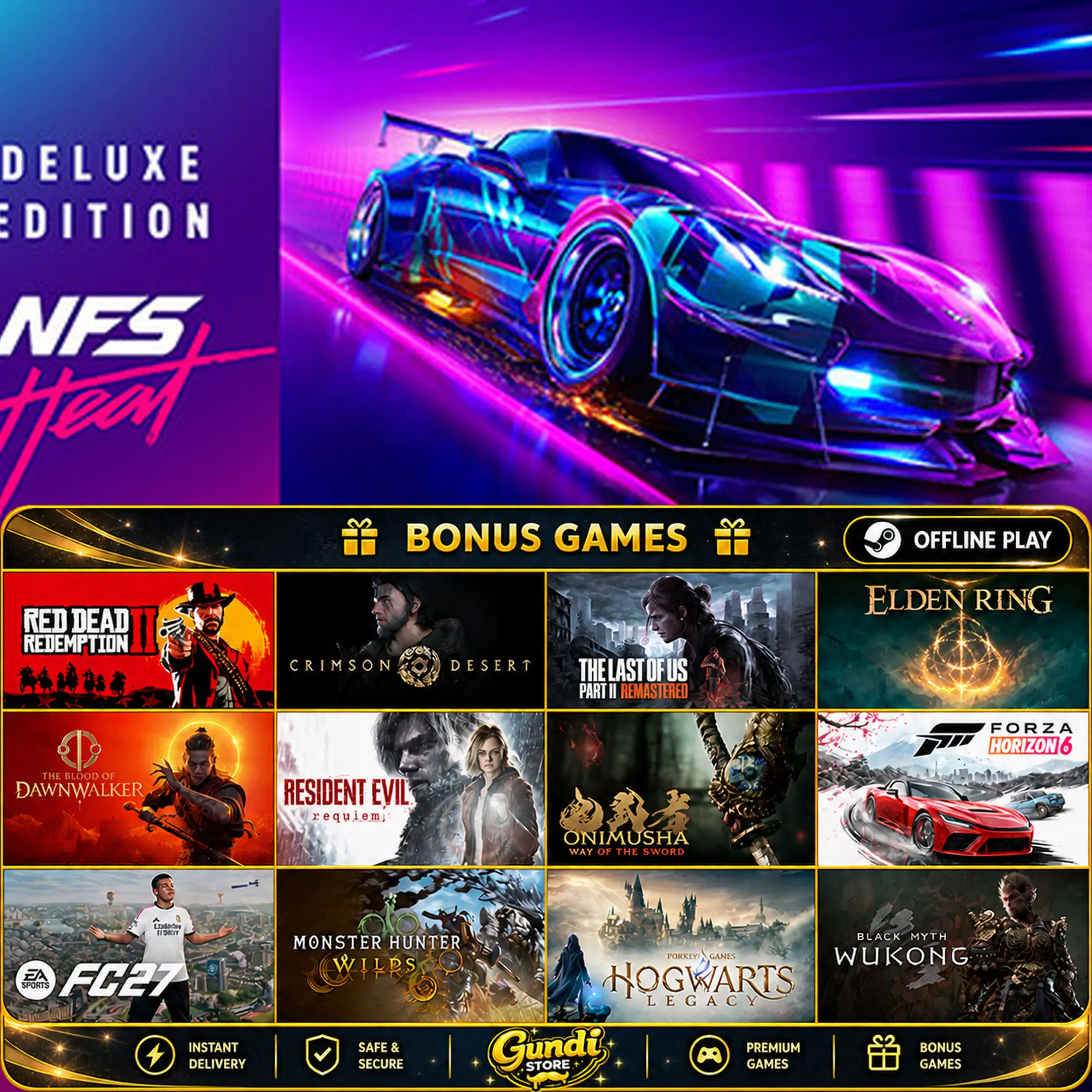 [AUTO CODE] - Need for Speed Heat + BONUS GAME