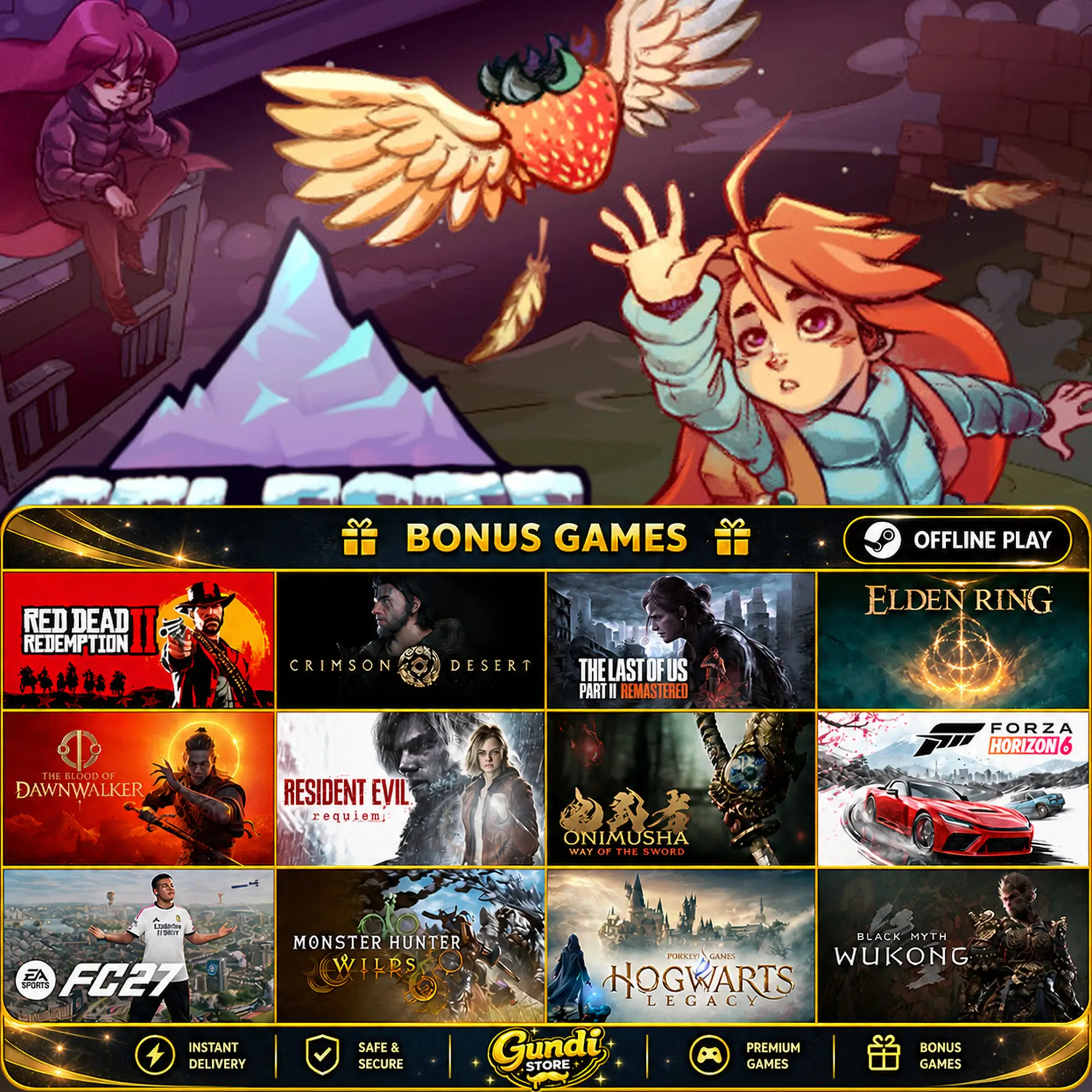 [AUTO CODE] - Celeste + BONUS GAME
