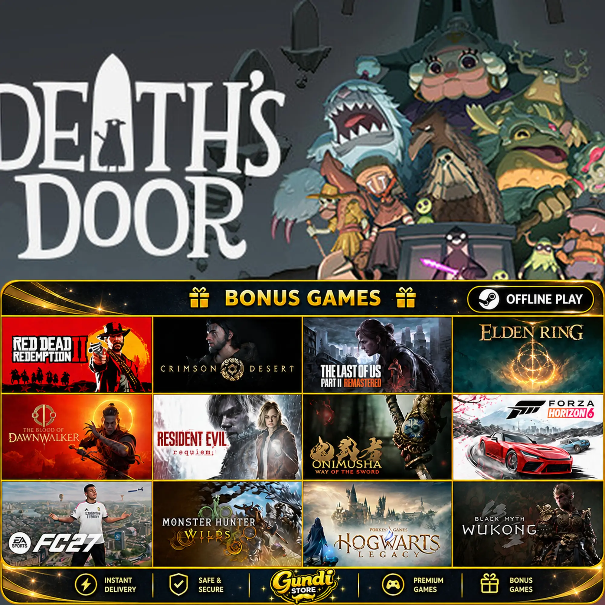 [AUTO CODE] - Death's Door + BONUS GAME