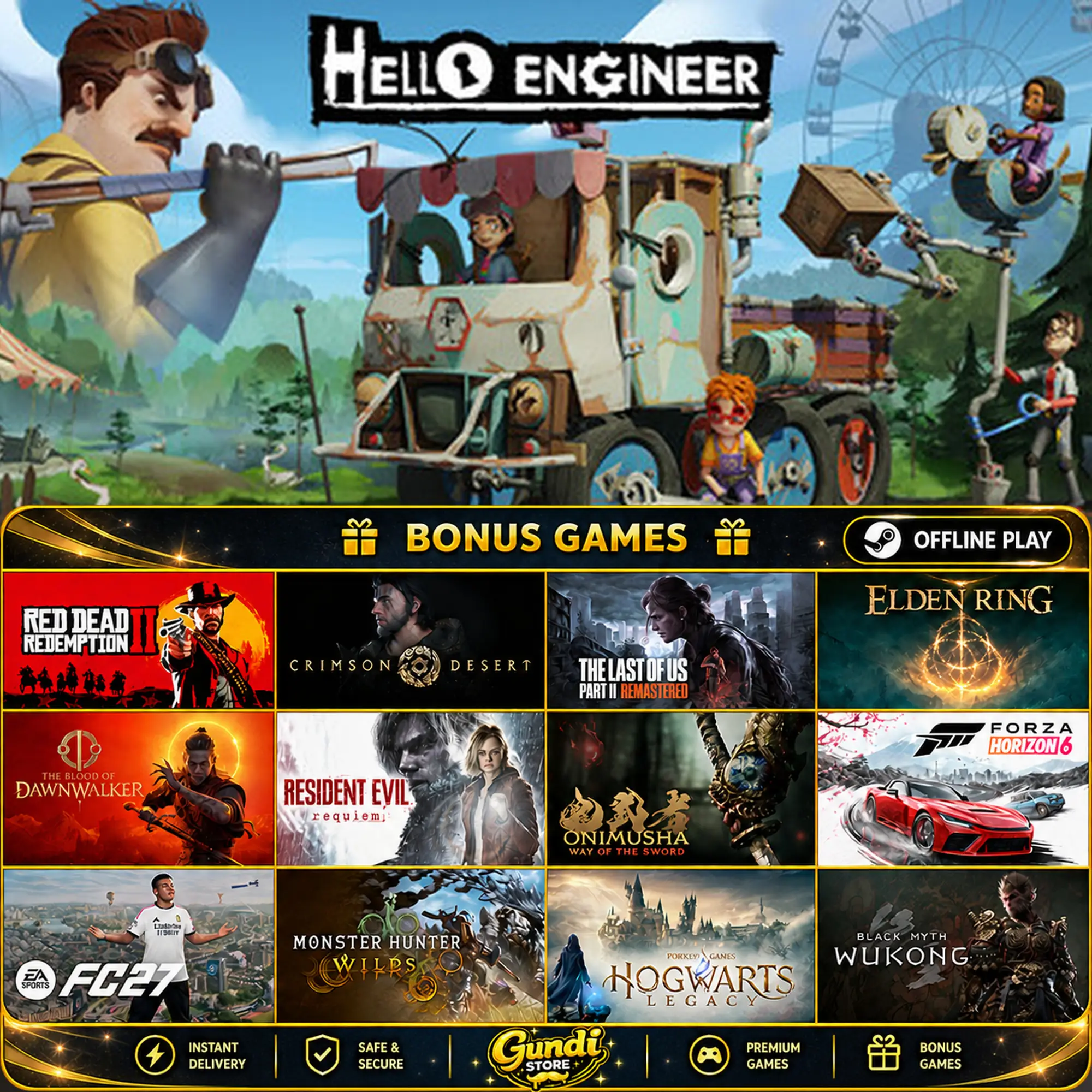 [AUTO CODE] - Hello Engineer_ Scrap Machines Constructor + BONUS GAME