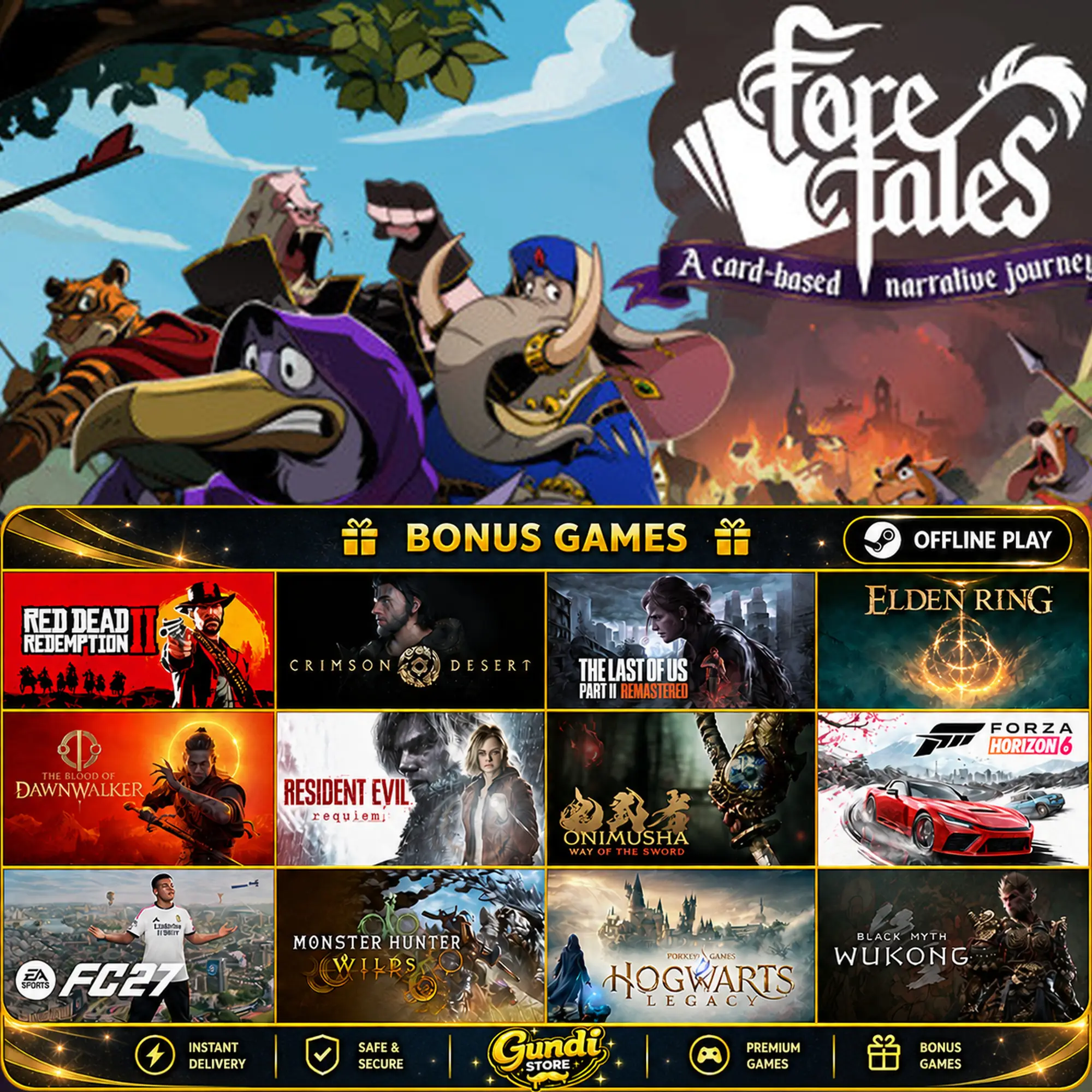 [AUTO CODE] - Foretales + BONUS GAME