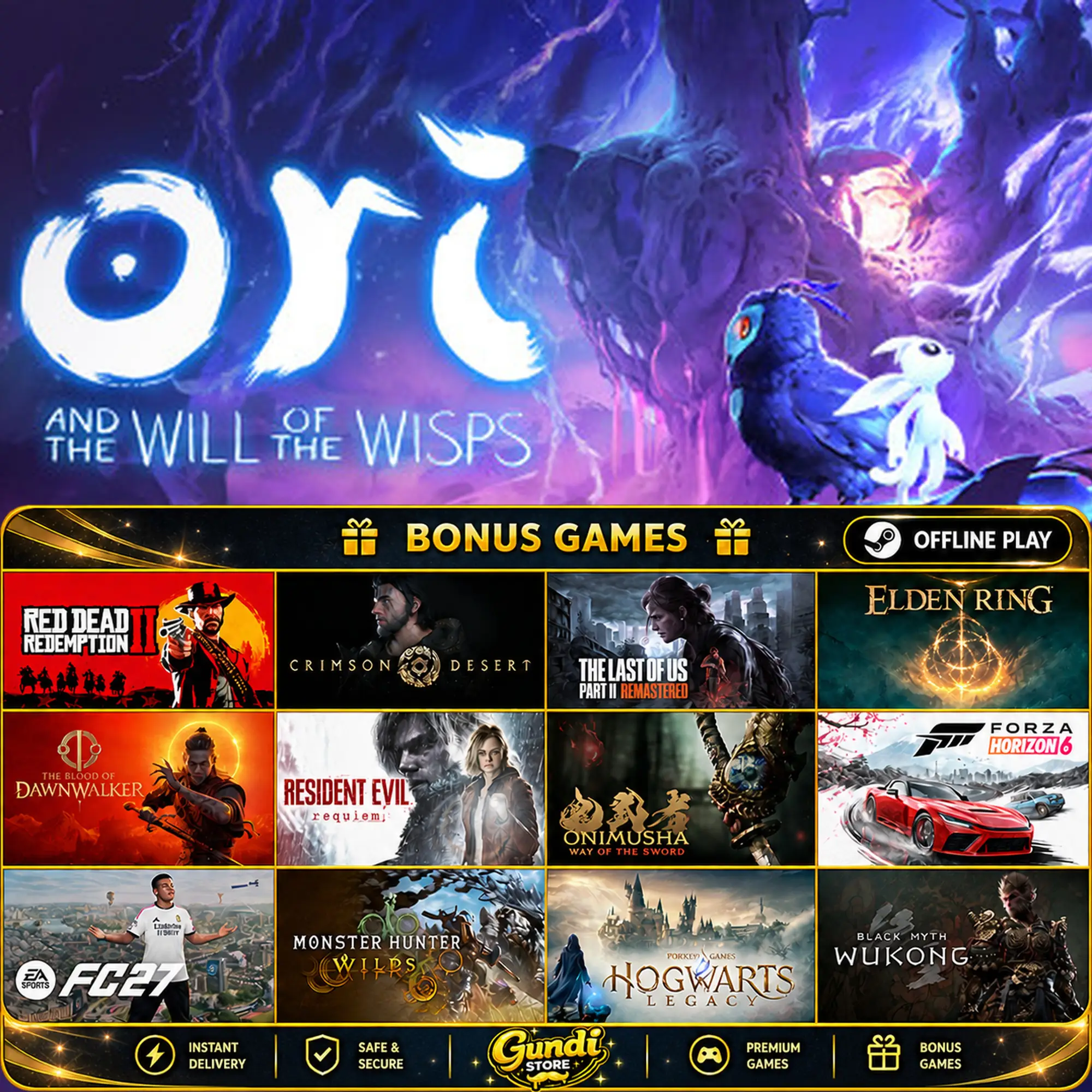 [AUTO CODE] - Ori and the Will of the Wisps + BONUS GAME