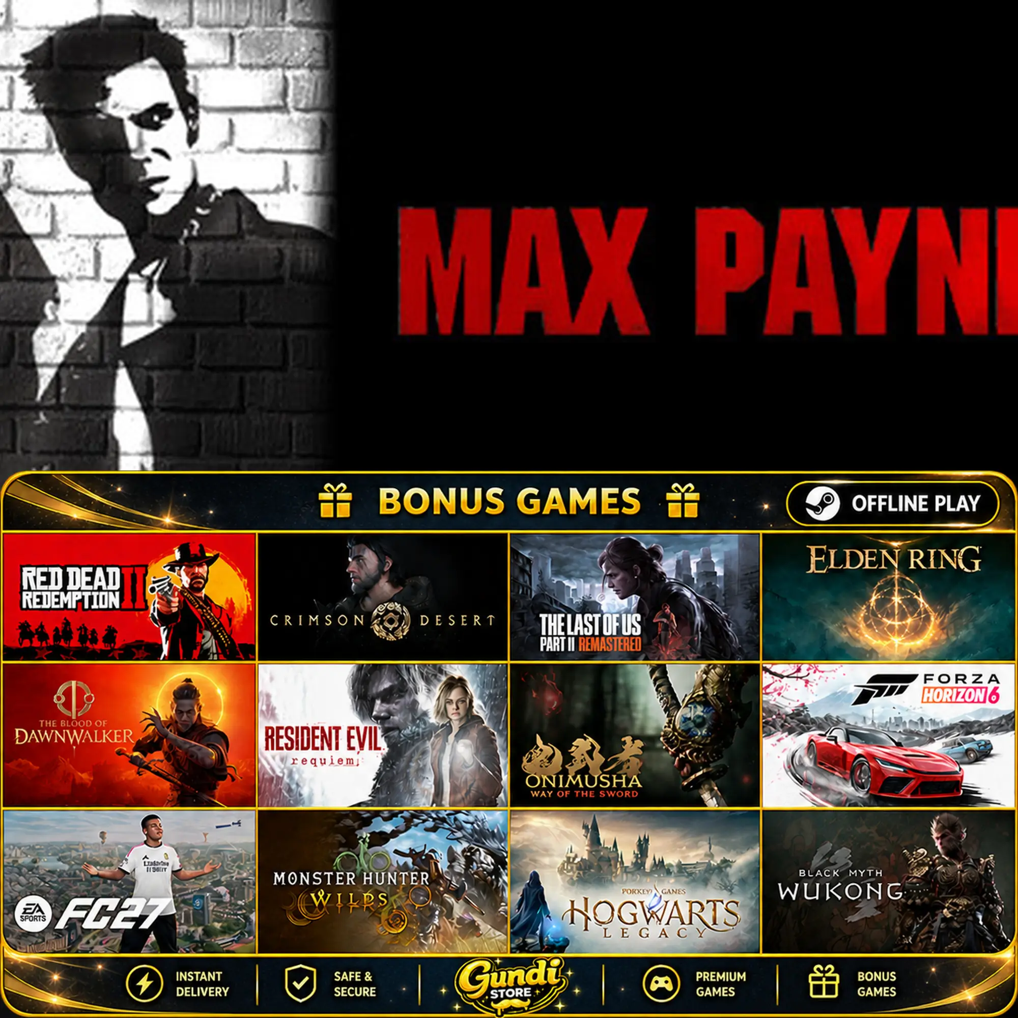 [AUTO CODE] - Max Payne + BONUS GAME
