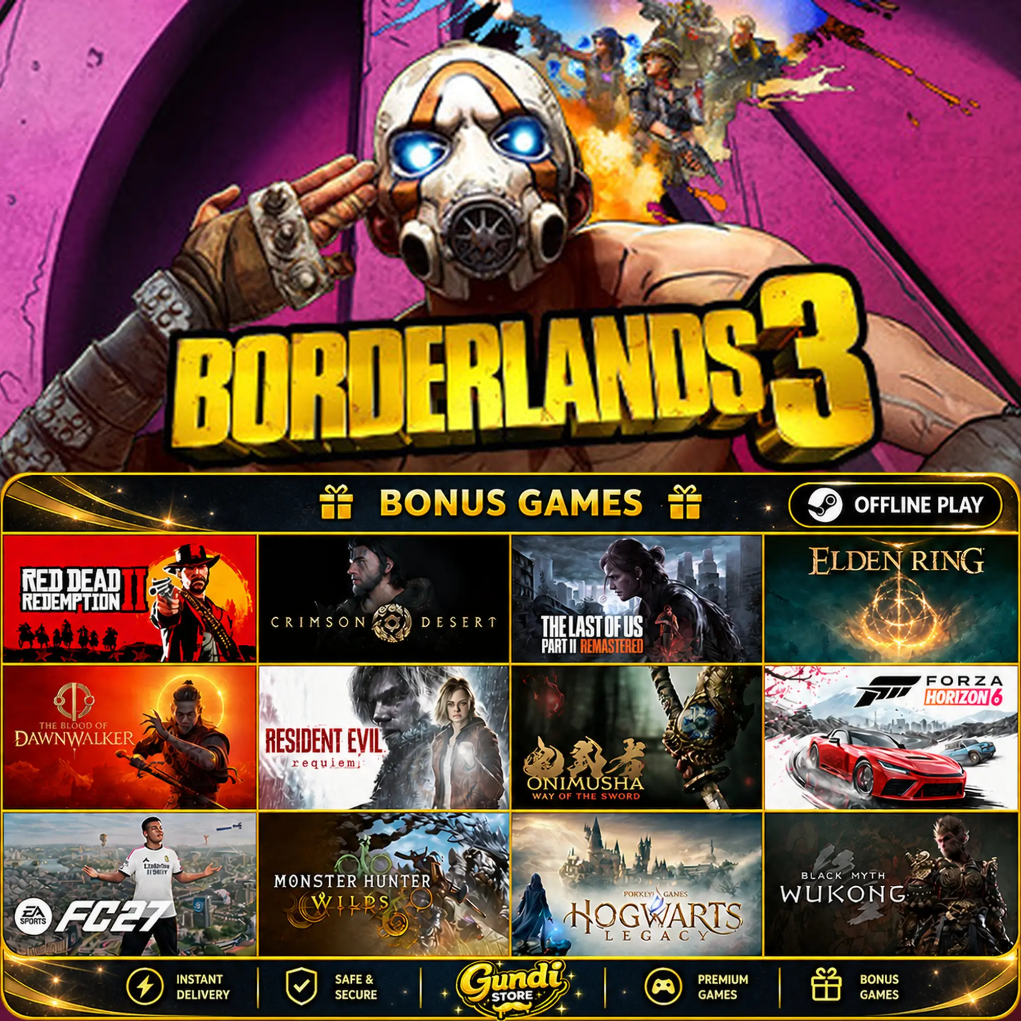 [AUTO CODE] - Borderlands 3 + BONUS GAME