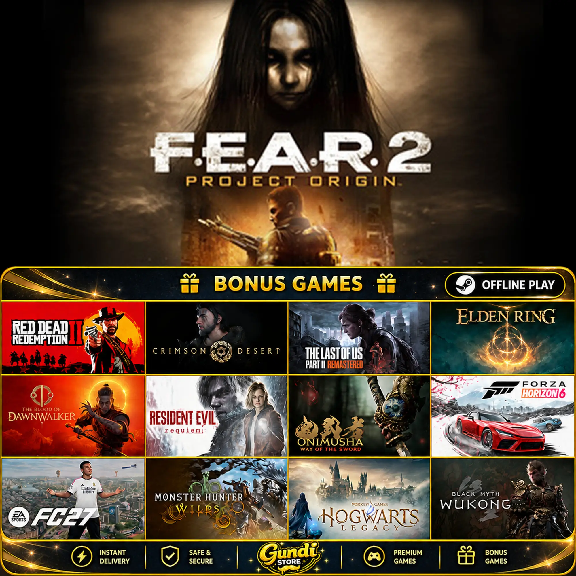 [AUTO CODE] - F.E.A.R. 2_ Project Origin + BONUS GAME