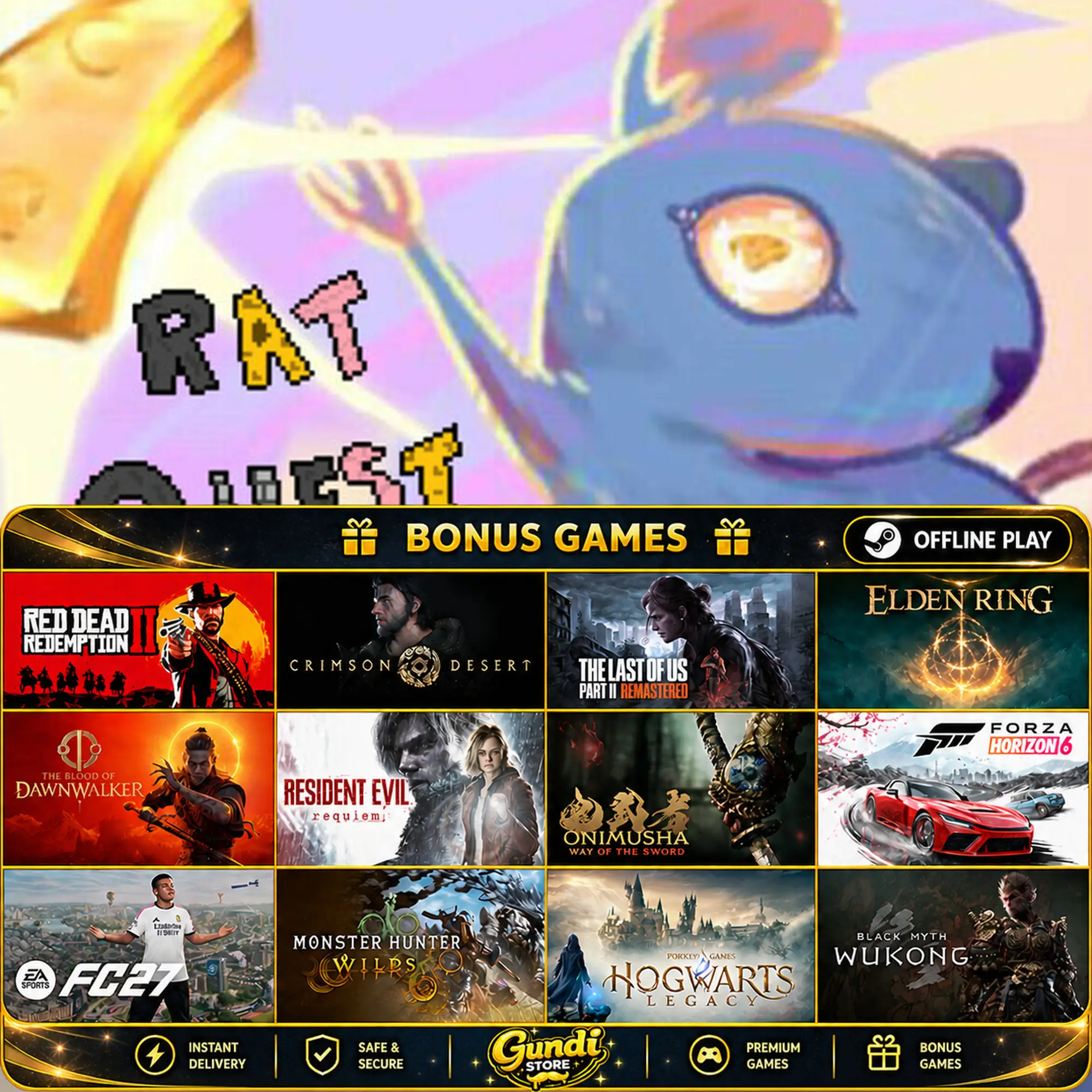 [AUTO CODE] - Rat Quest + BONUS GAME