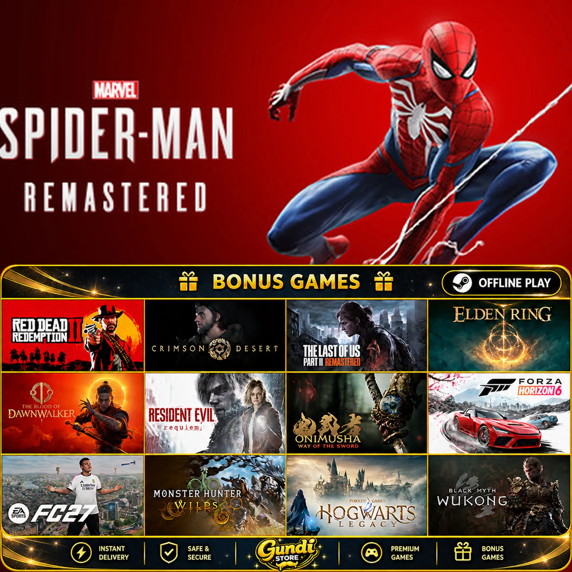 [AUTO CODE] - Marvel’s Spider-Man Remastered + BONUS GAME