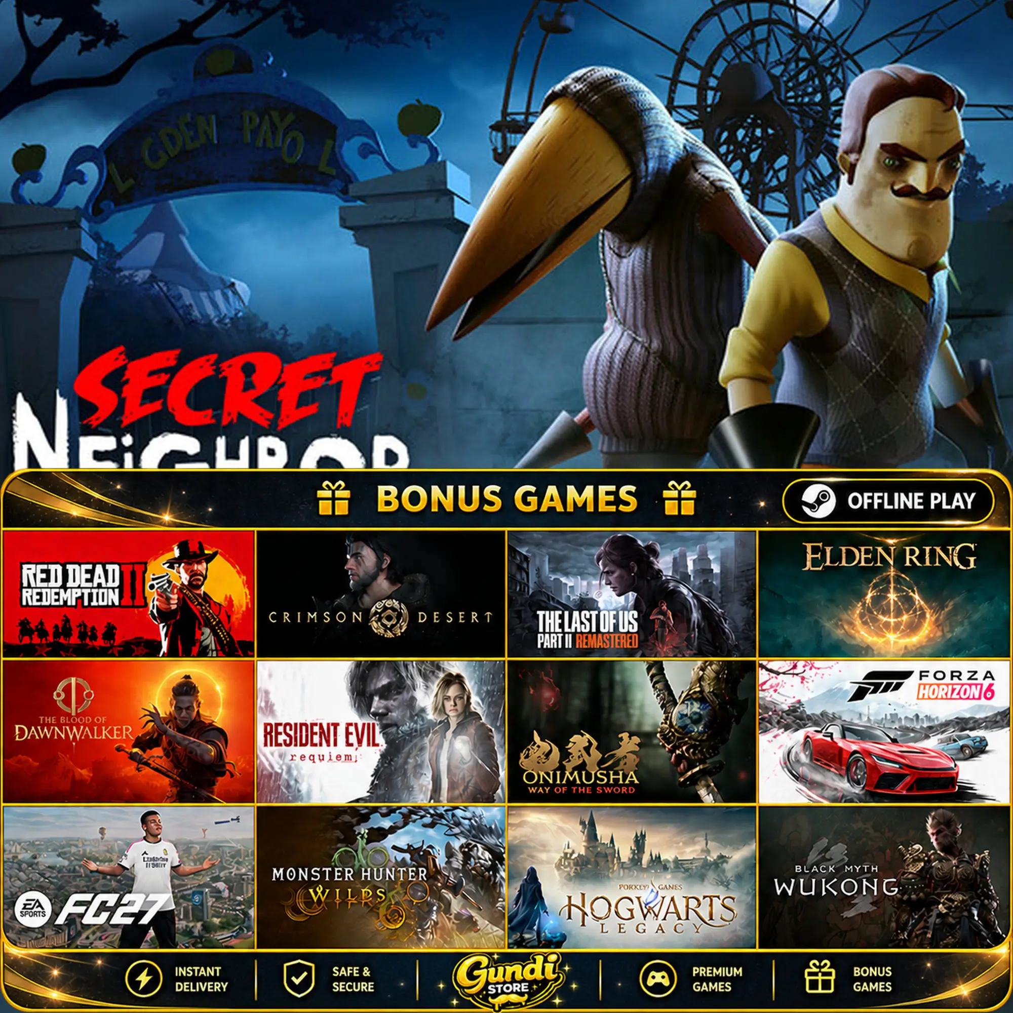 [AUTO CODE] - Secret Neighbor_ Hello Neighbor Multiplayer + BONUS GAME