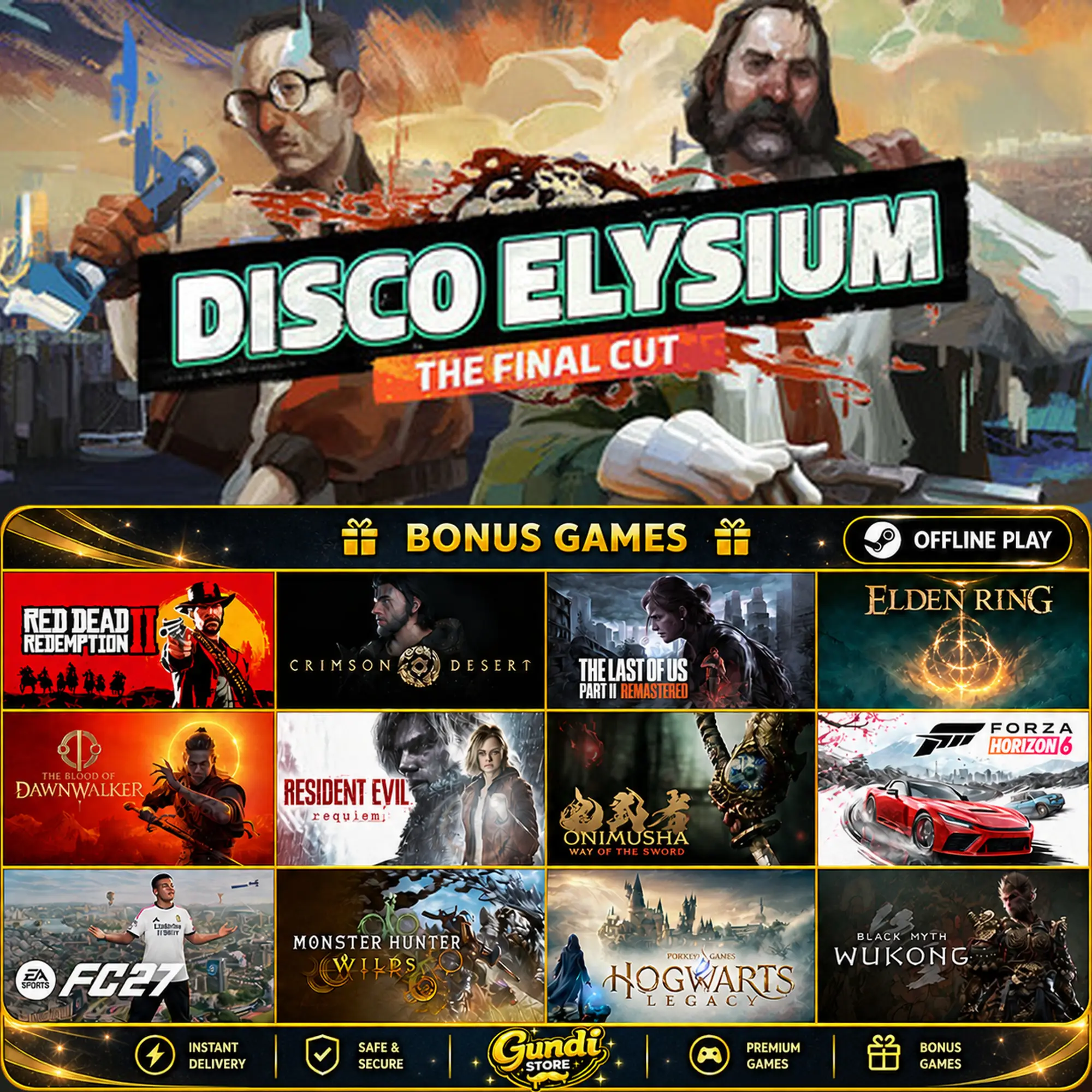 [AUTO CODE] - Disco Elysium + BONUS GAME