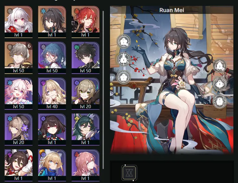 EU - Trailblaze Level: 40 - 15 CHARACTERS - Ruan Mei - Clara - Himeko