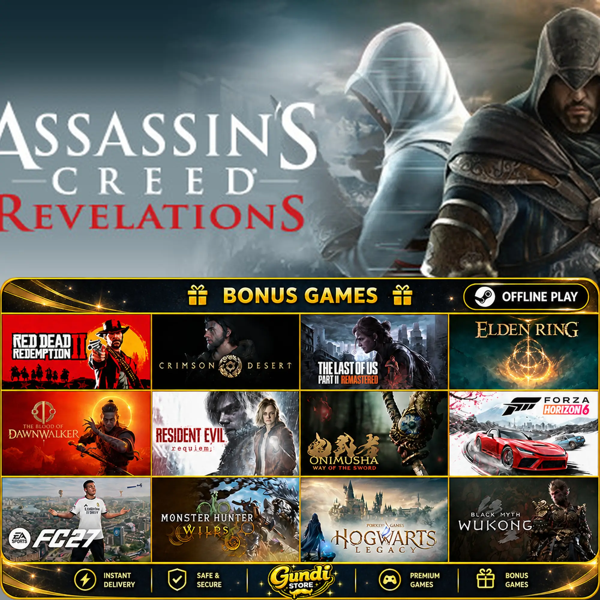[AUTO CODE] - Assassin's Creed Revelations + BONUS GAME