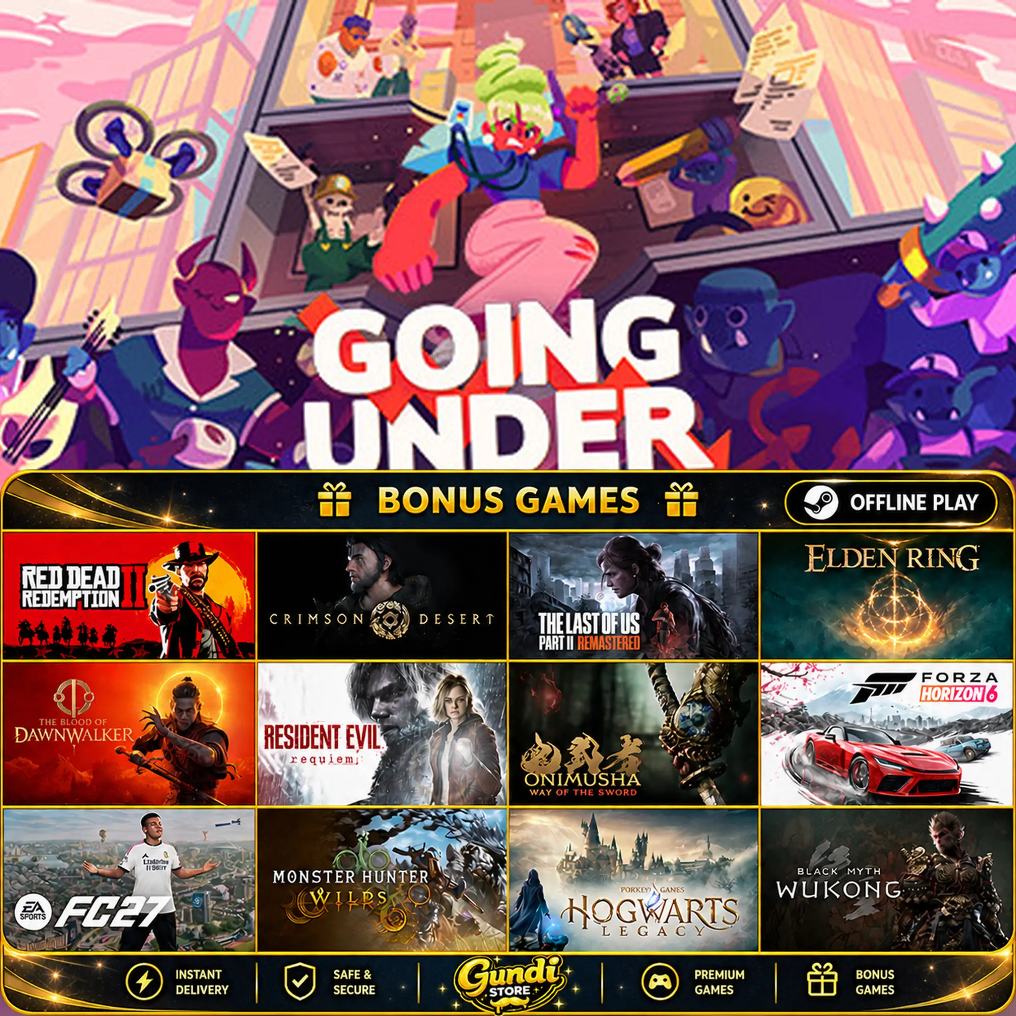 [AUTO CODE] - Going Under + BONUS GAME