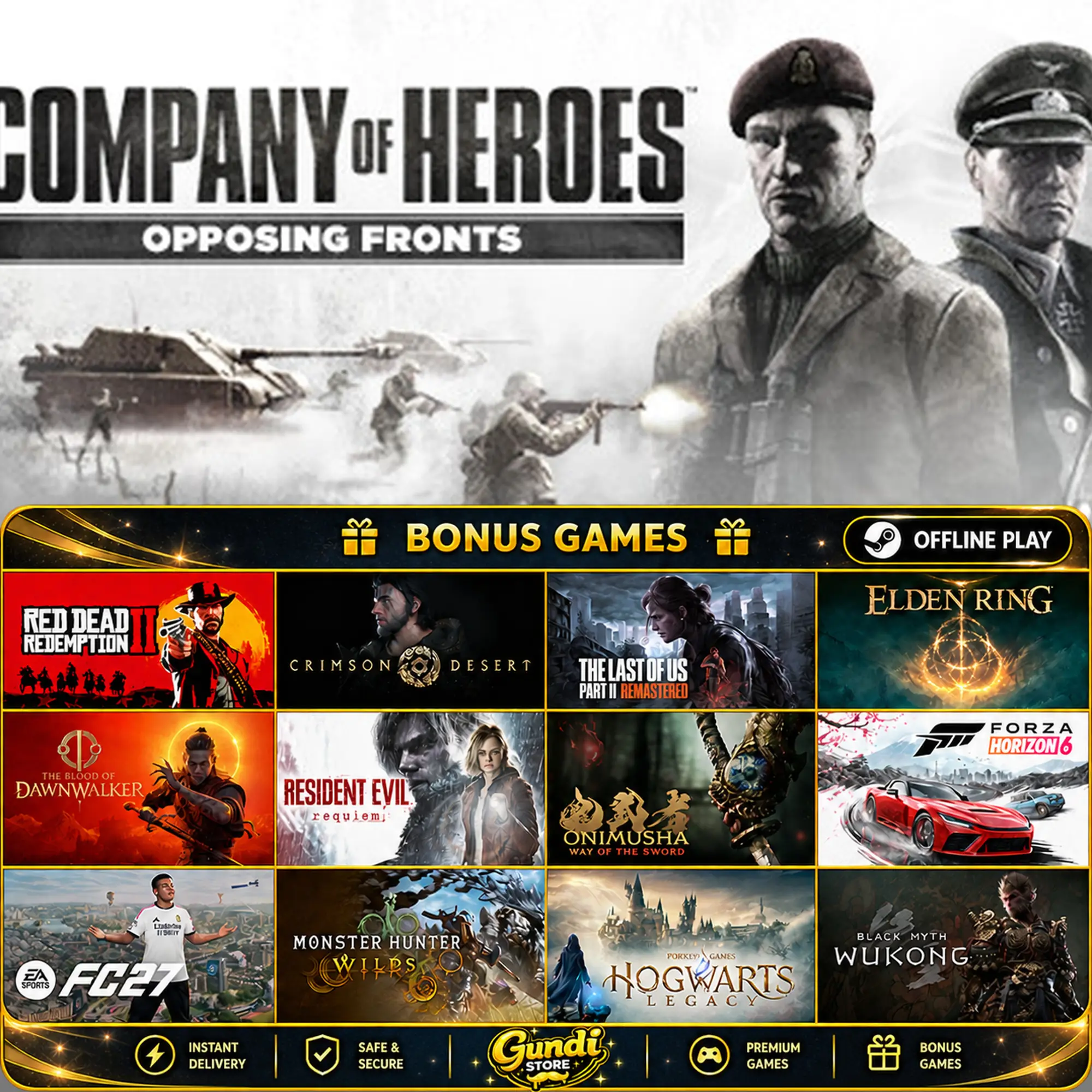 [AUTO CODE] - Company of Heroes_ Opposing Fronts + BONUS GAME