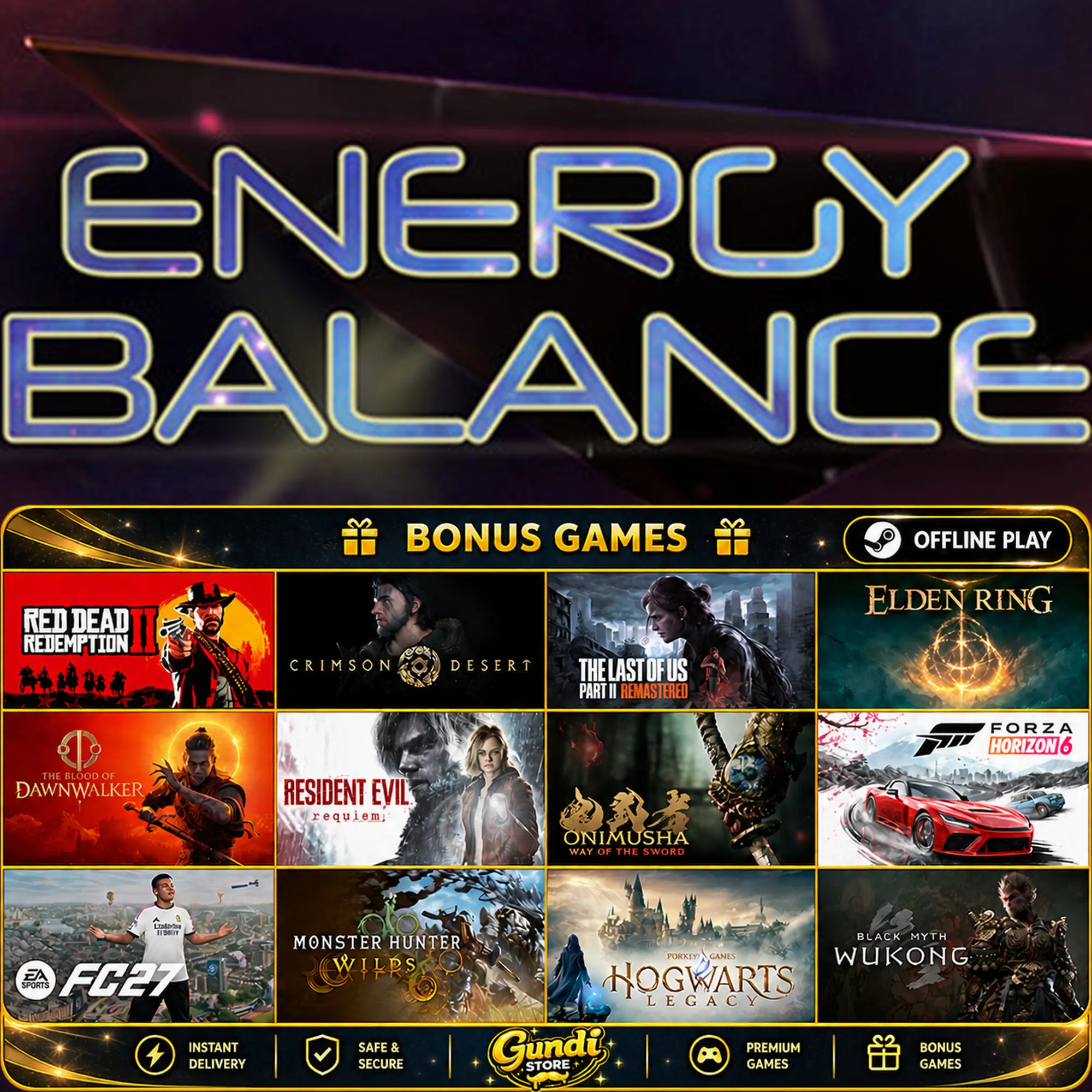 [AUTO CODE] - Energy Balance + BONUS GAME