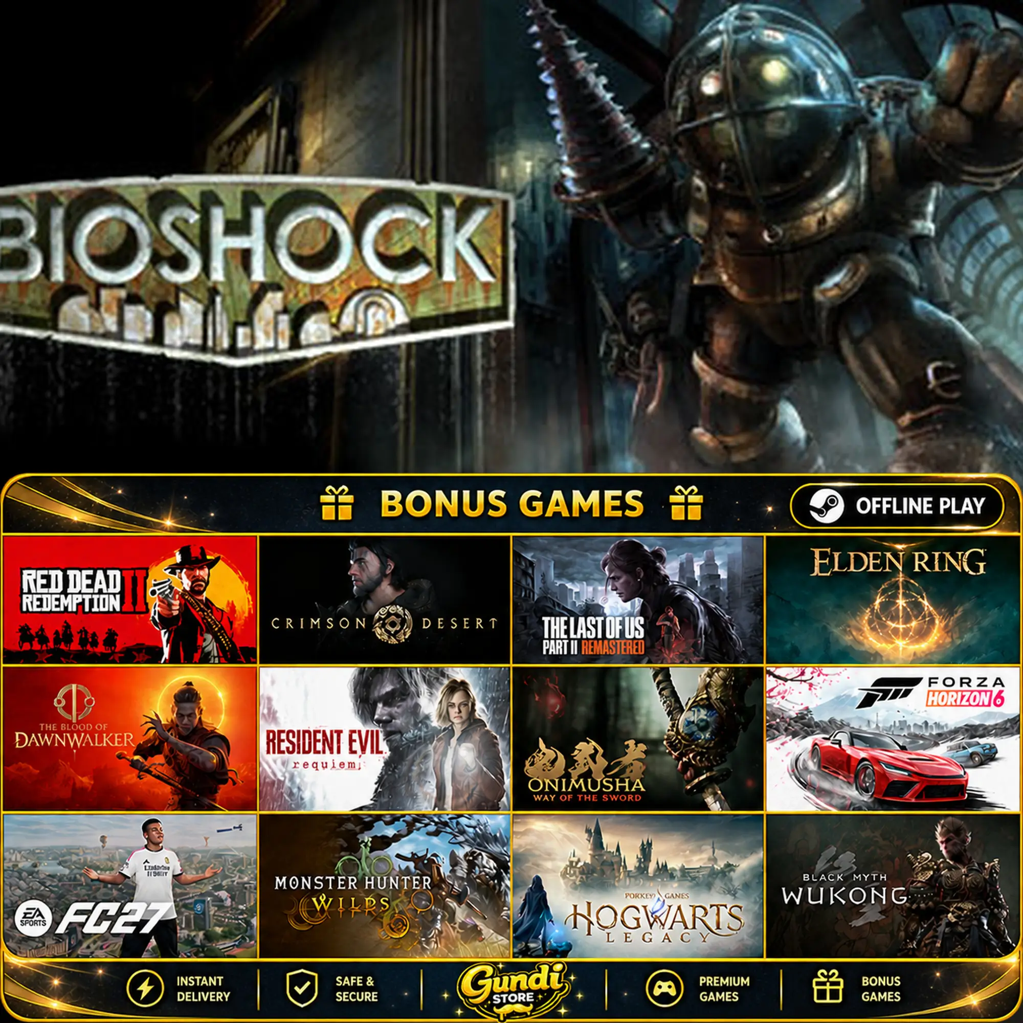 [AUTO CODE] - BioShock + BONUS GAME