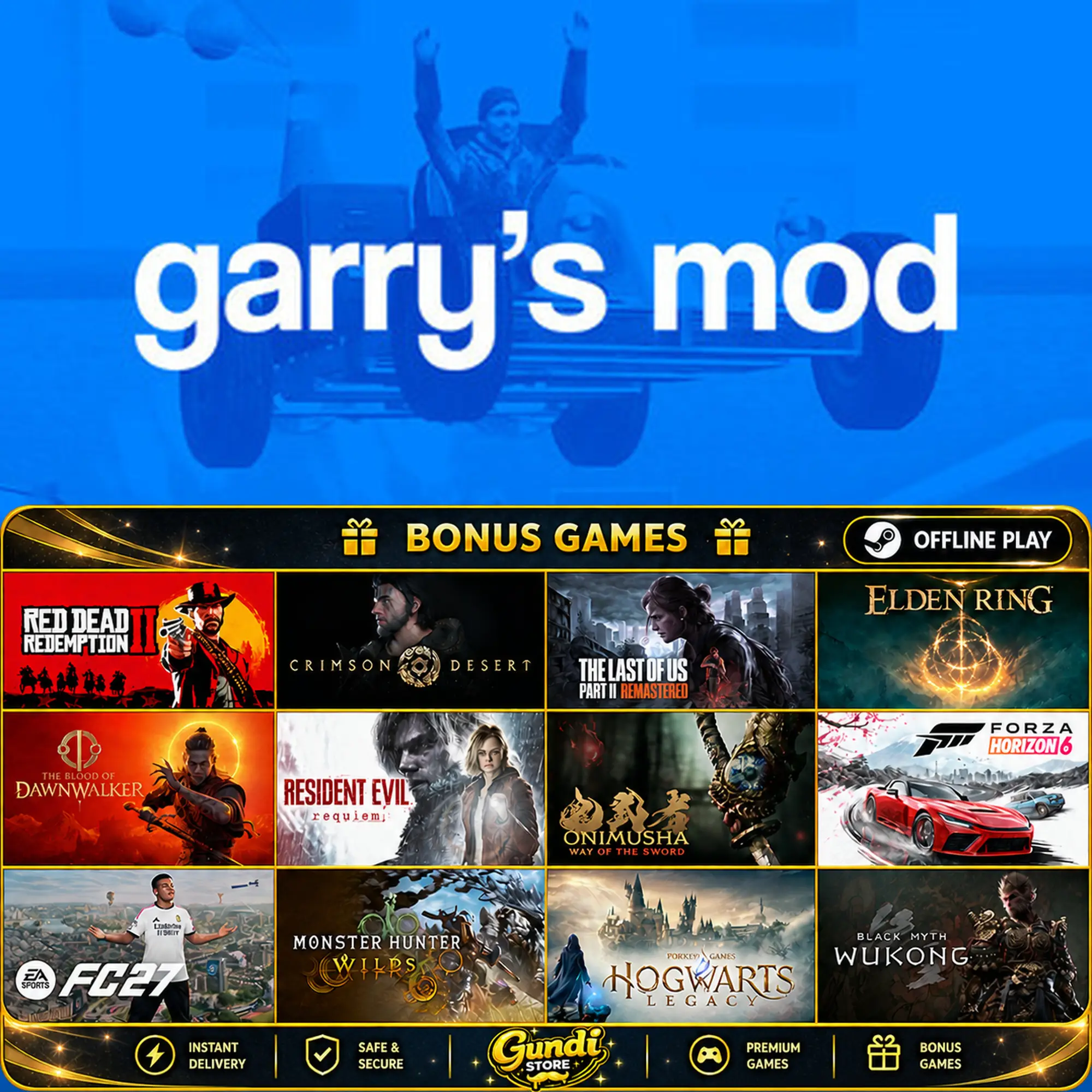 [AUTO CODE] - Garry’s Mod + BONUS GAME