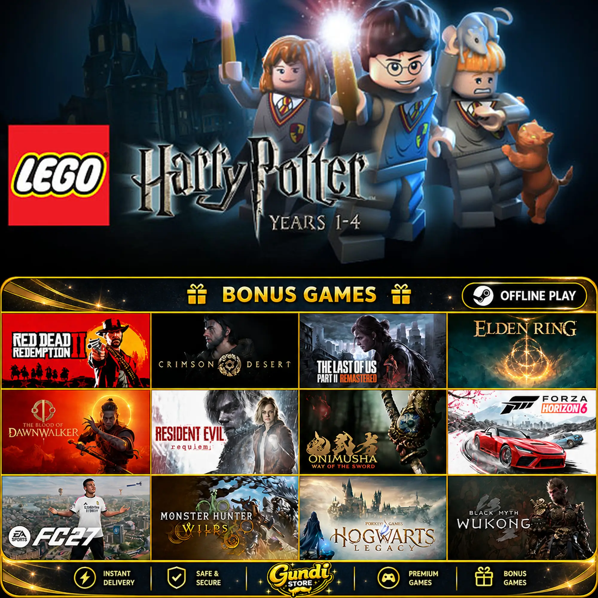 [AUTO CODE] - LEGO Harry Potter_ Years 1-4 + BONUS GAME