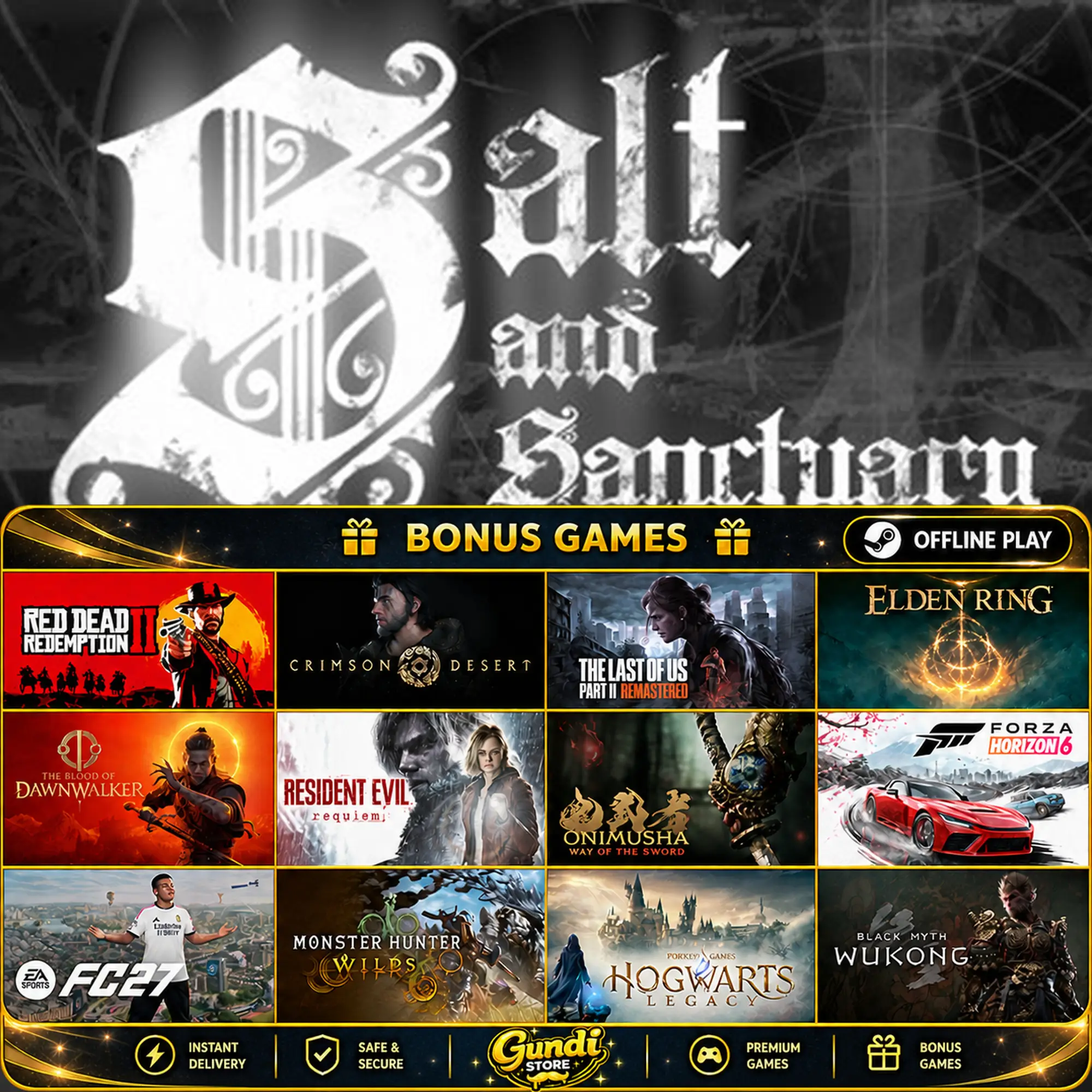 [AUTO CODE] - Salt and Sanctuary + BONUS GAME