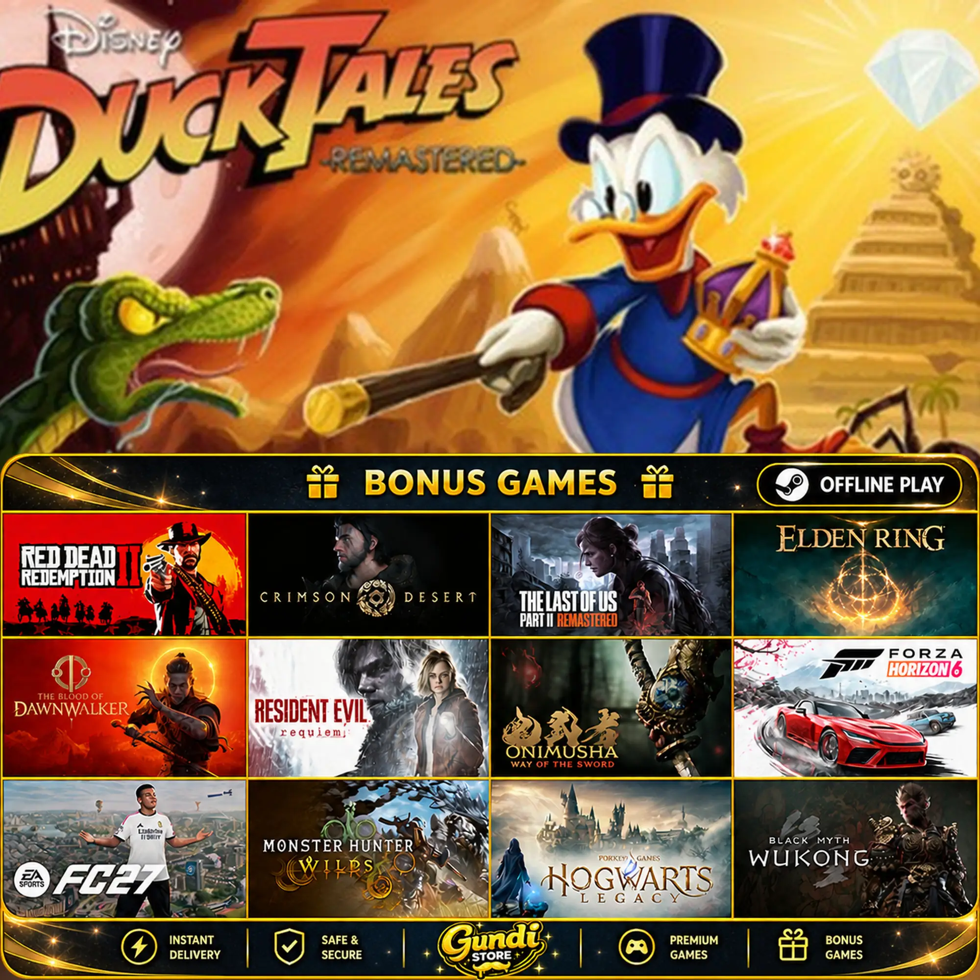 [AUTO CODE] - DuckTales Remastered + BONUS GAME