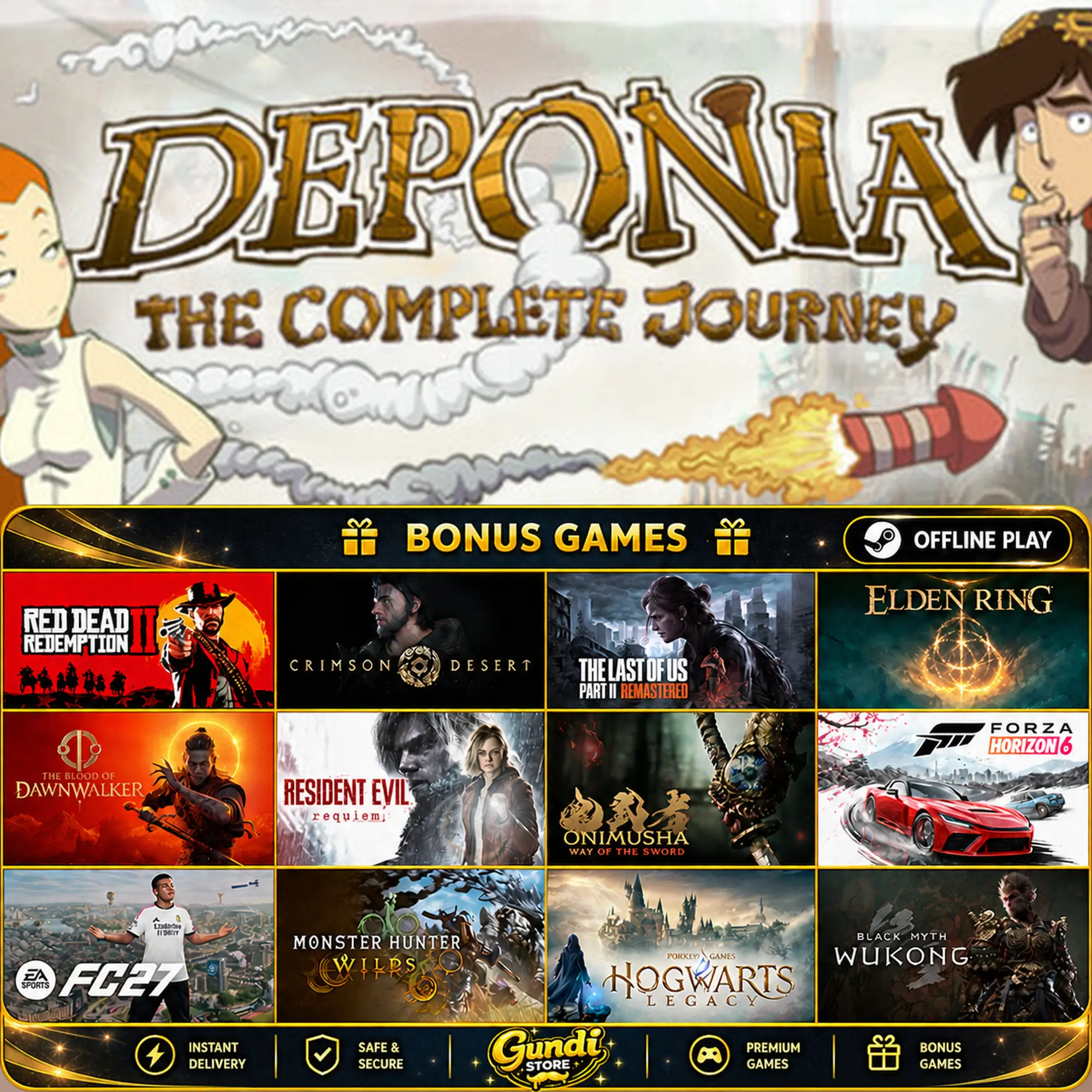 [AUTO CODE] - Deponia_ The Complete Journey + BONUS GAME