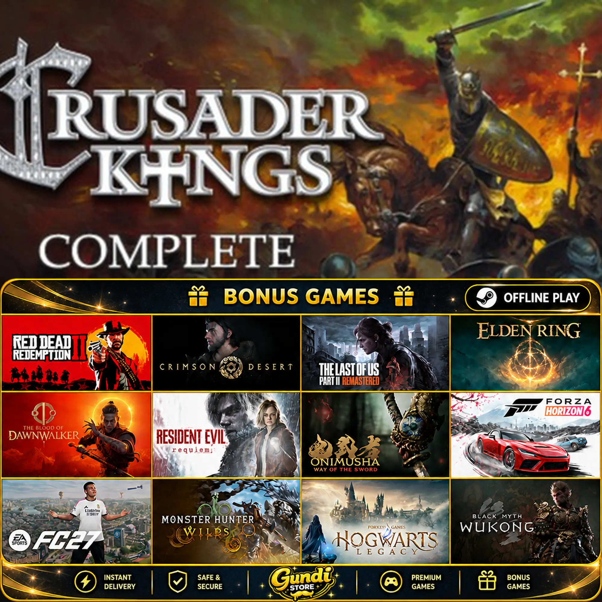 [AUTO CODE] - Crusader Kings Complete + BONUS GAME
