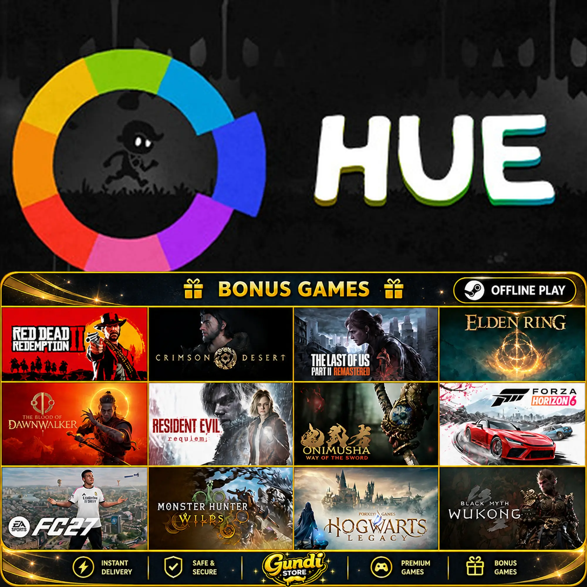 [AUTO CODE] - Hue + BONUS GAME