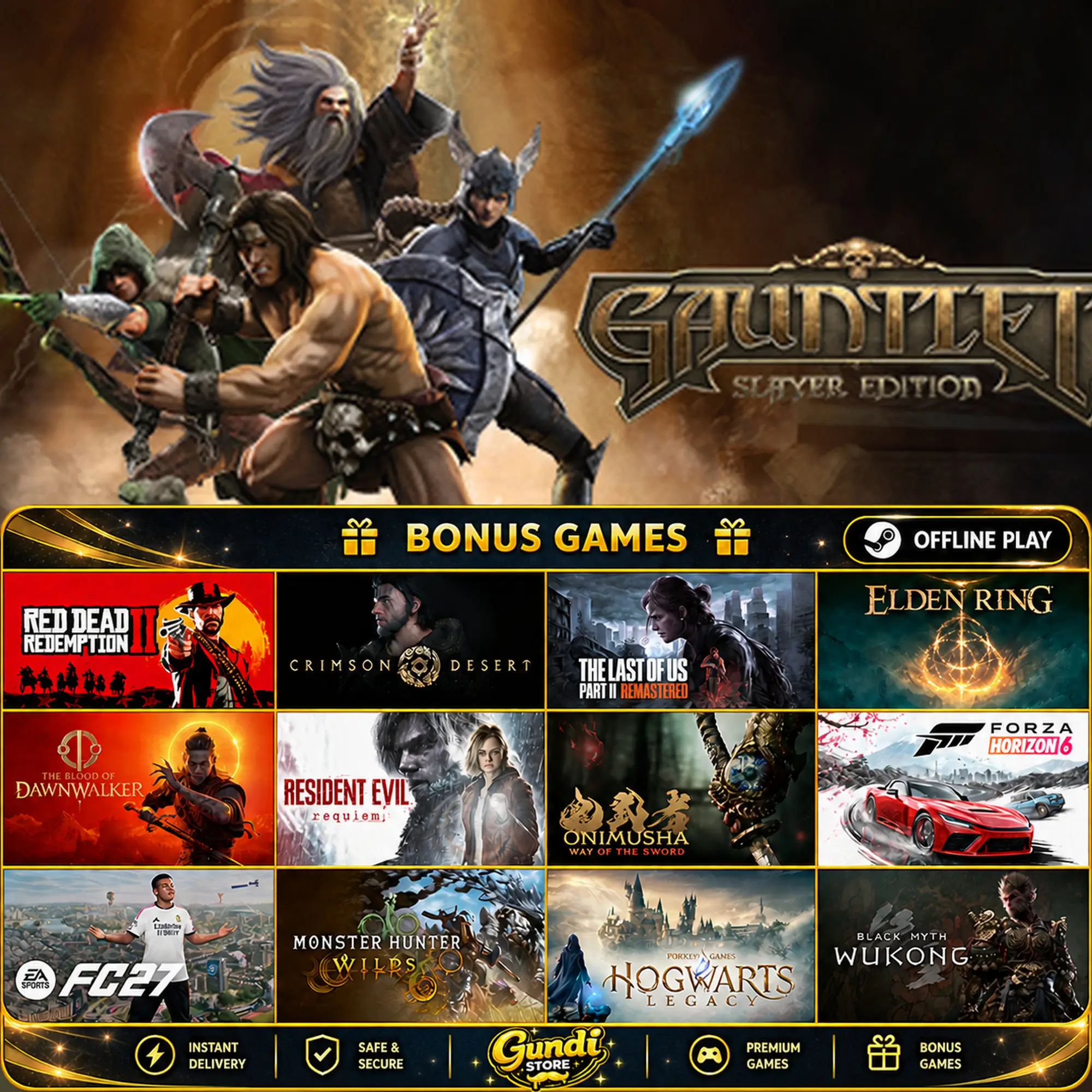 [AUTO CODE] - Gauntlet™ + BONUS GAME