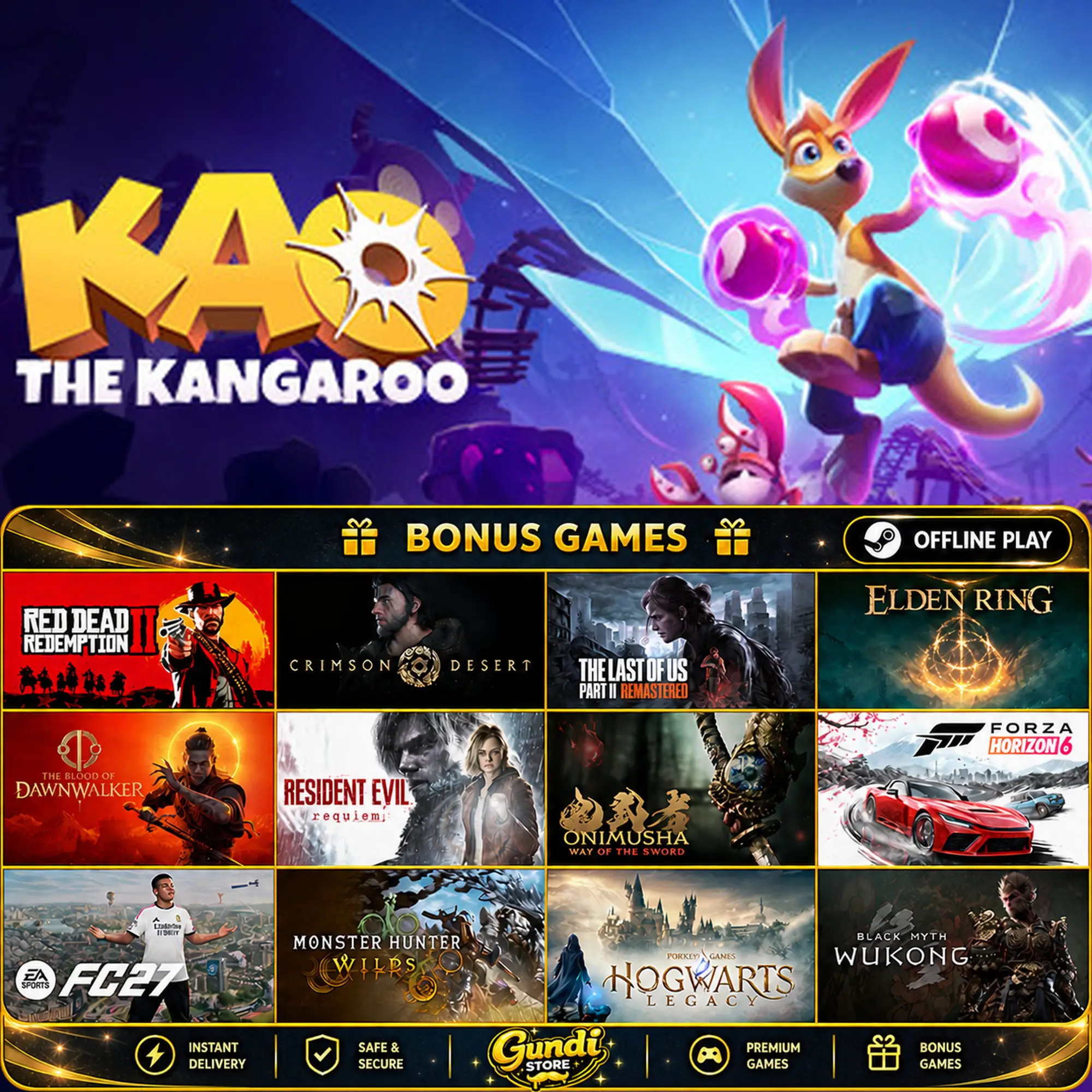 [AUTO CODE] - Kao the Kangaroo + BONUS GAME