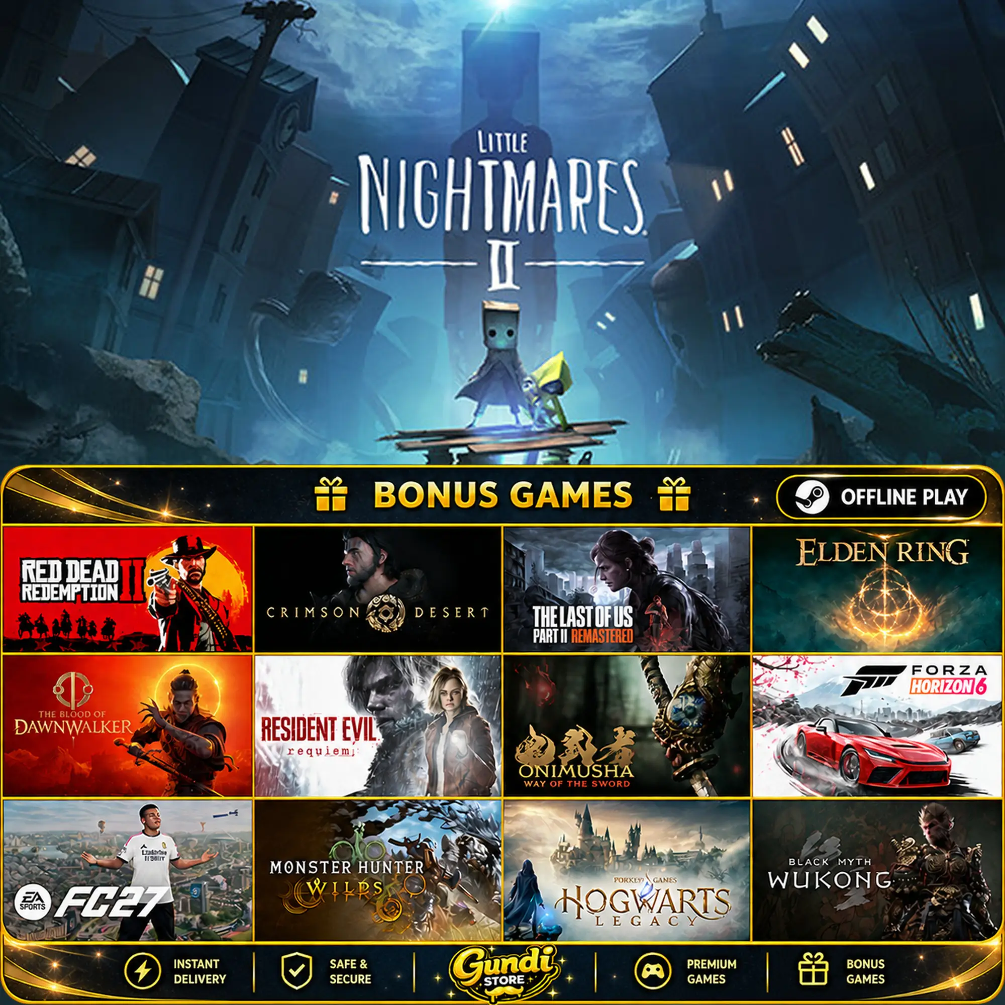 [AUTO CODE] - Little Nightmares II + BONUS GAME