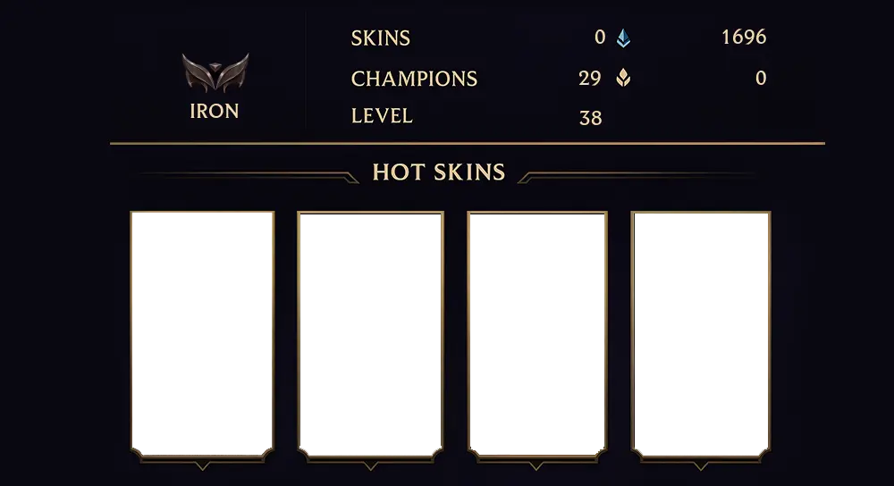 IRON I - 38 LVL - 0 SKIN