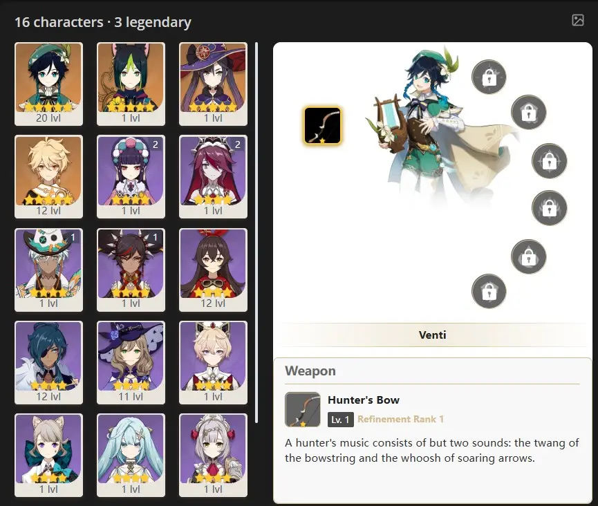 EU- AR:25- MONA - VENTI - TIGHNARI-16 characters