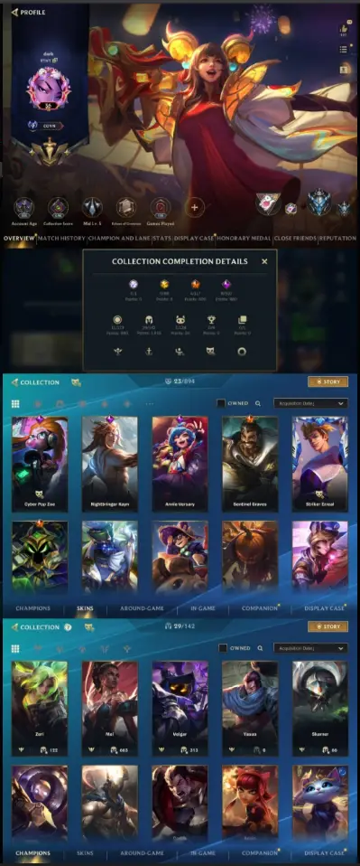 League of Legends: Wild Rift - iOS/Android - EU Server - Level 36 - Iron - 29 Champions - 23 Skins - 4x Legendary - 8x Epic - Full Access