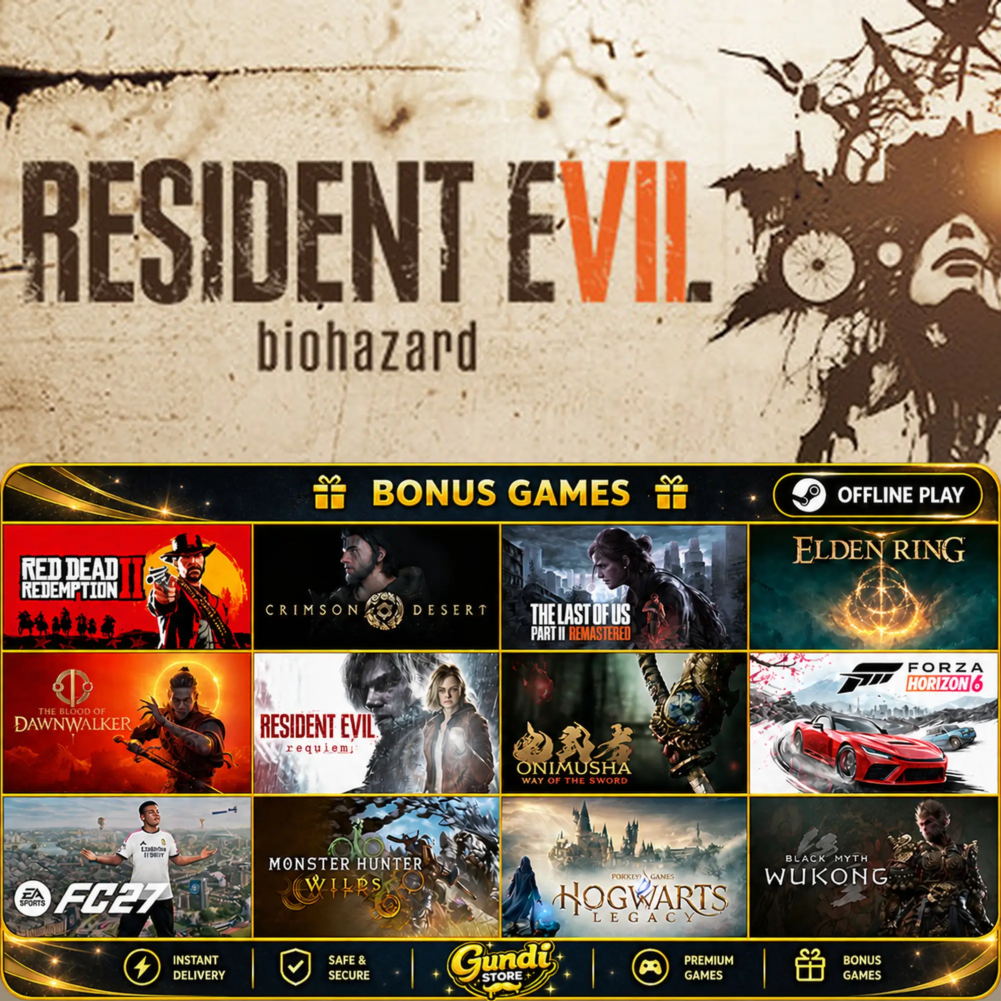 [AUTO CODE] - Resident Evil 7 biohazard + BONUS GAME