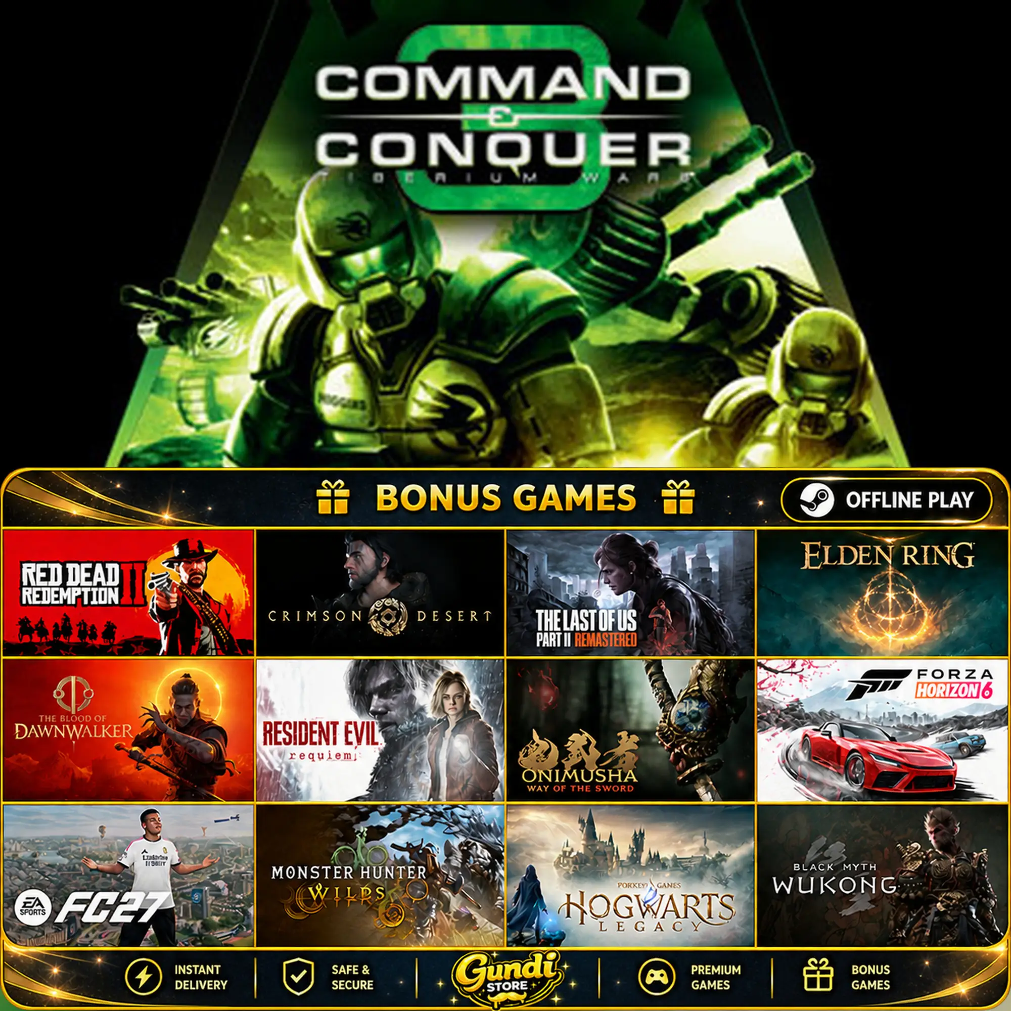 [AUTO CODE] - Command & Conquer 3_ Tiberium Wars™ + BONUS GAME