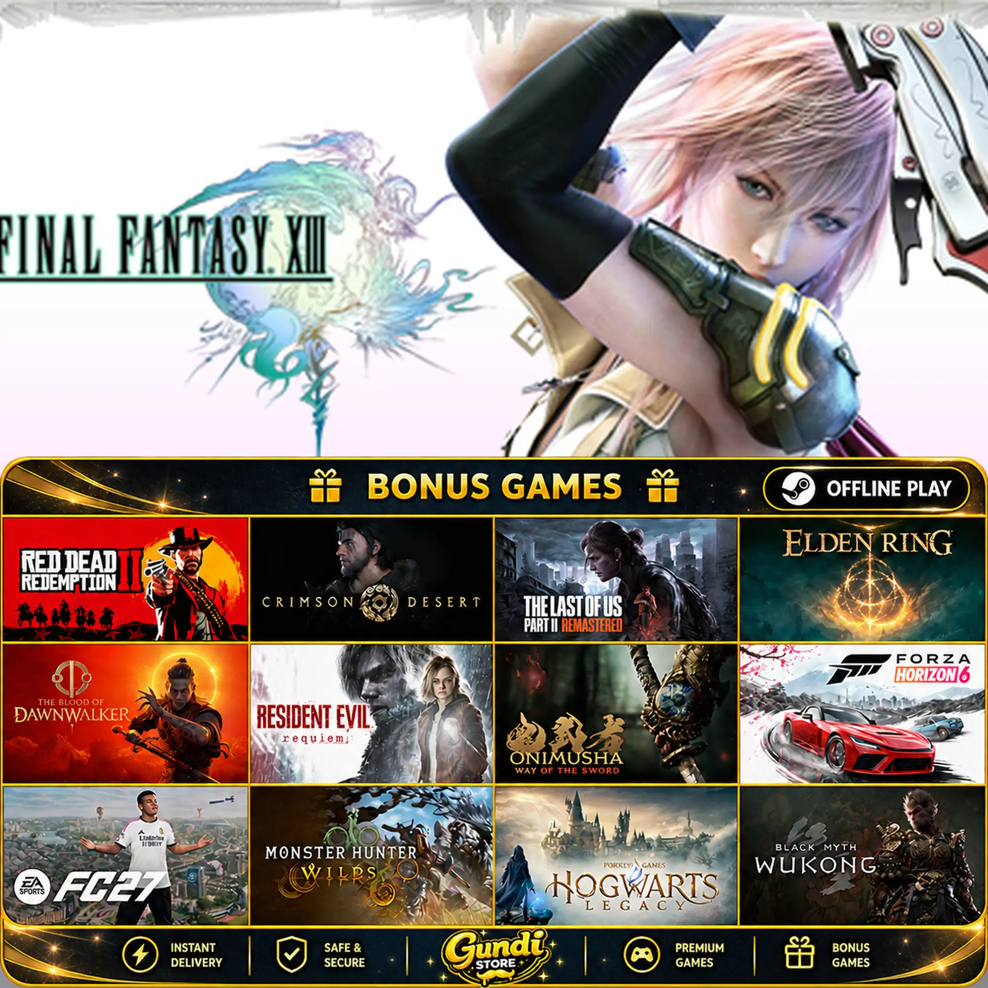 [AUTO CODE] - FINAL FANTASY® XIII + BONUS GAME