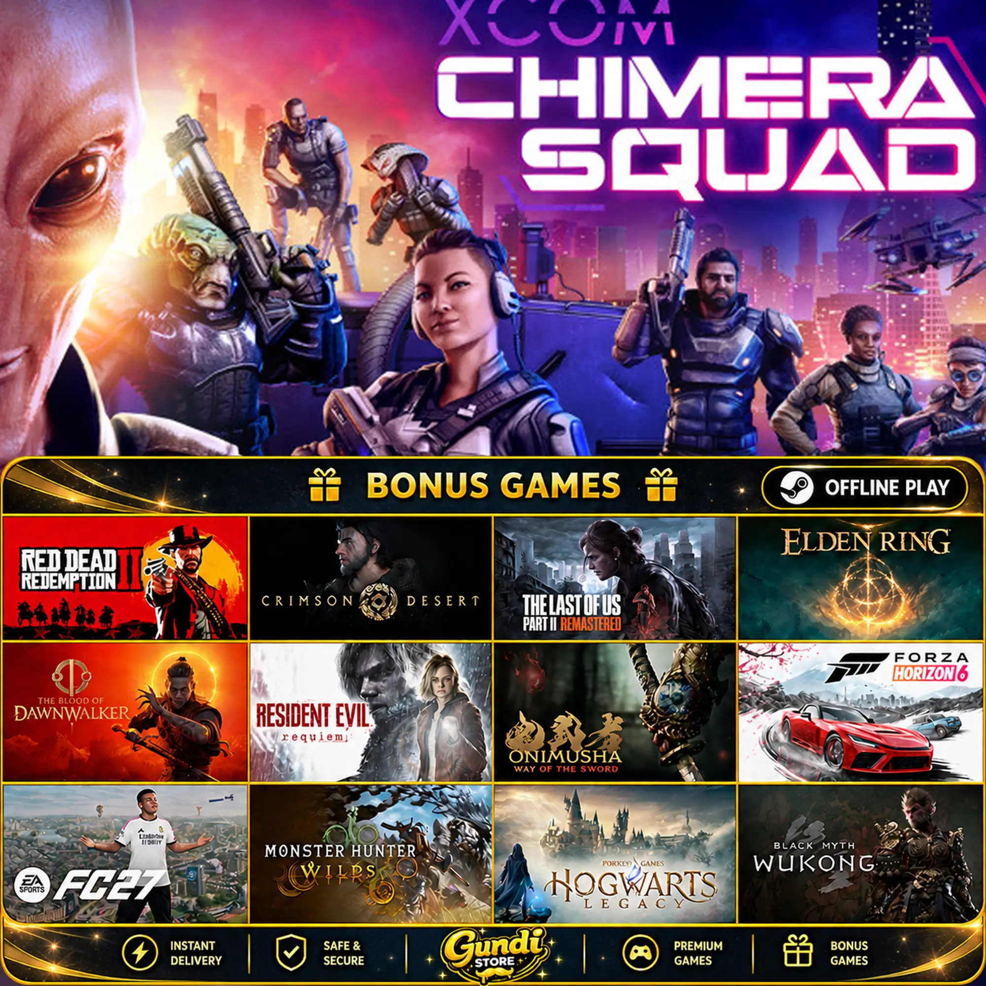 [AUTO CODE] - XCOM_ Chimera Squad + BONUS GAME