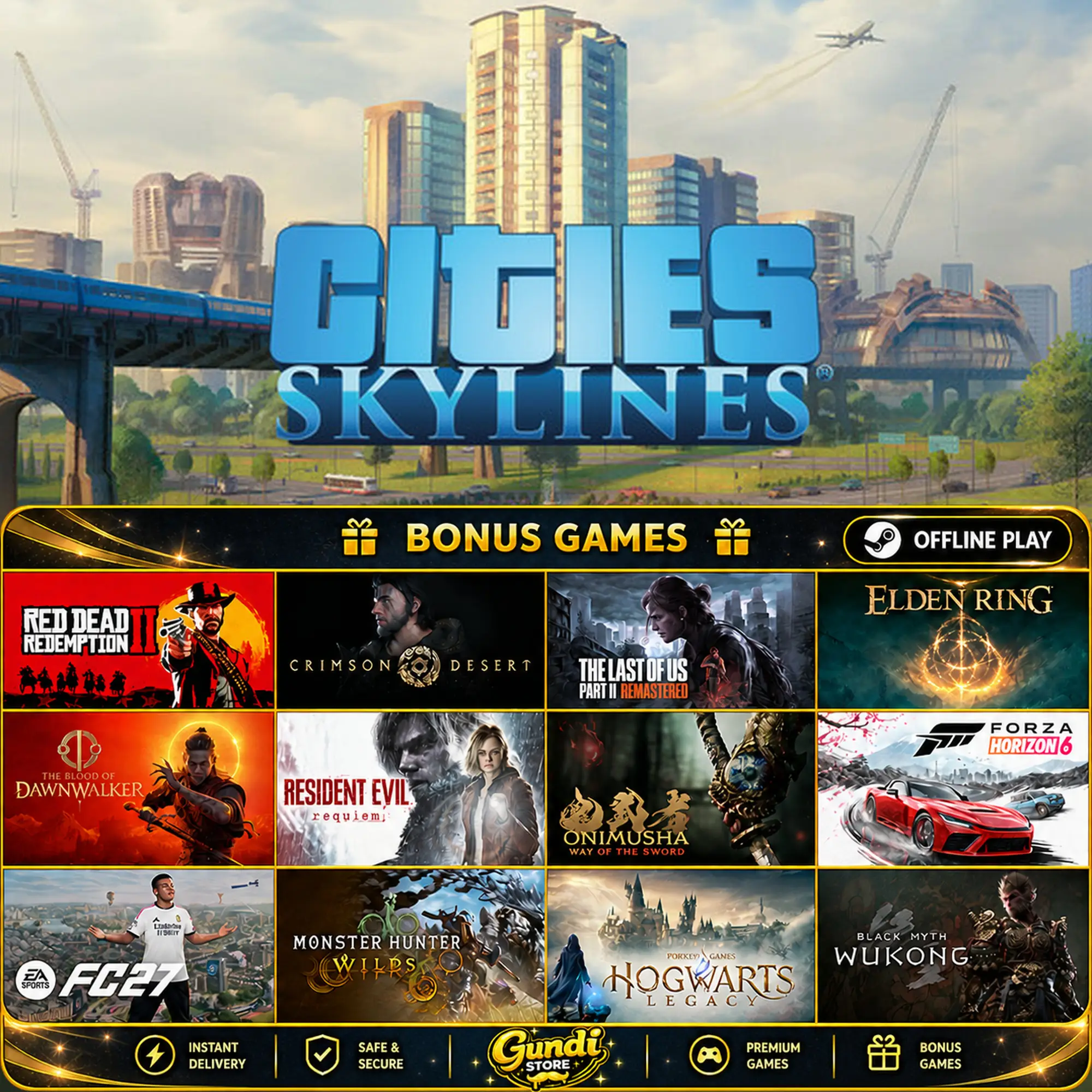 [AUTO CODE] - Cities_ Skylines + BONUS GAME