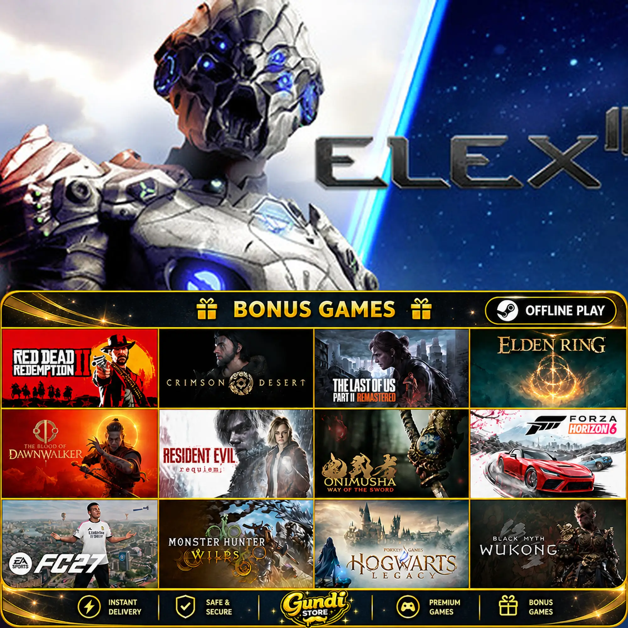 [AUTO CODE] - ELEX II + BONUS GAME