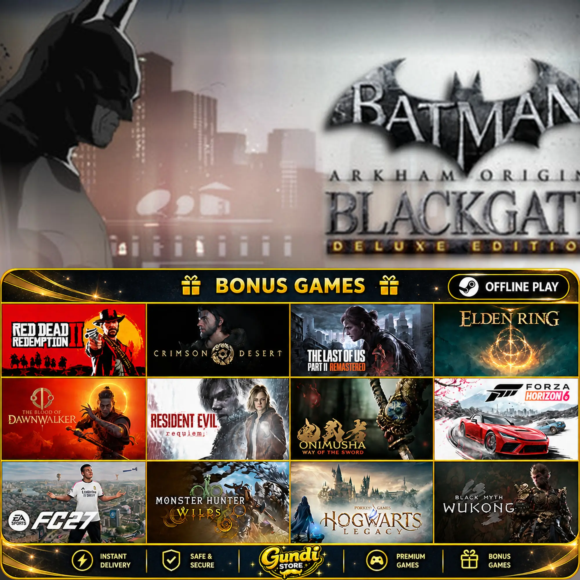 [AUTO CODE] - Batman_ Arkham Origins Blackgate + BONUS GAME