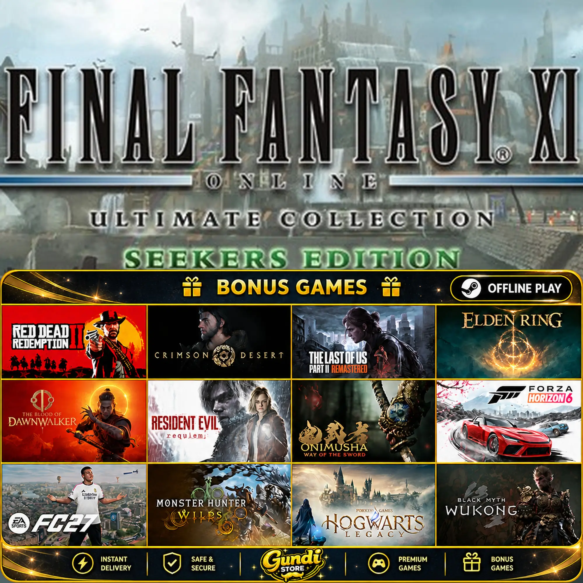 [AUTO CODE] - FINAL FANTASY XI_ Ultimate Collection Seekers Edition + BONUS GAME