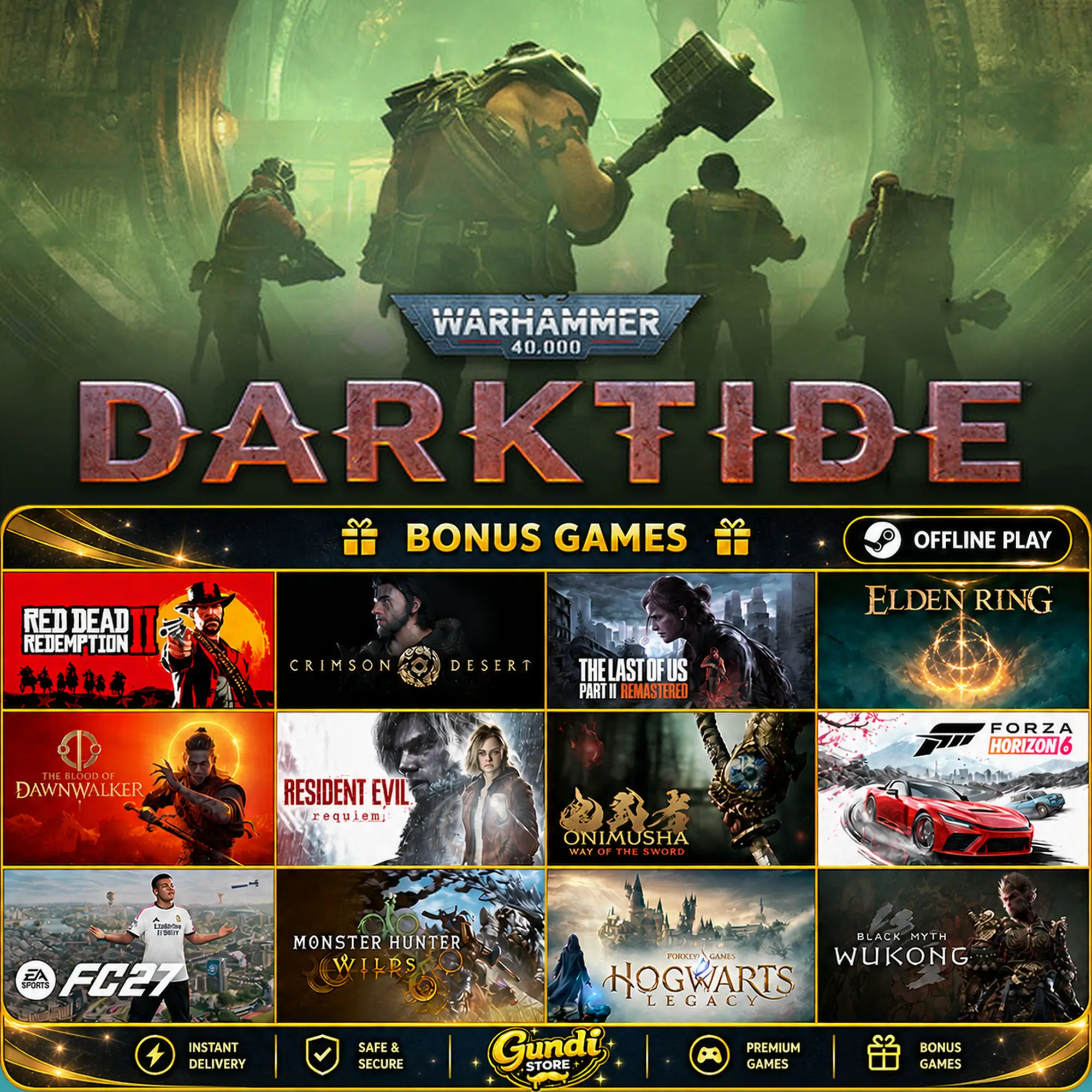 [AUTO CODE] - Warhammer 40,000_ Darktide + BONUS GAME