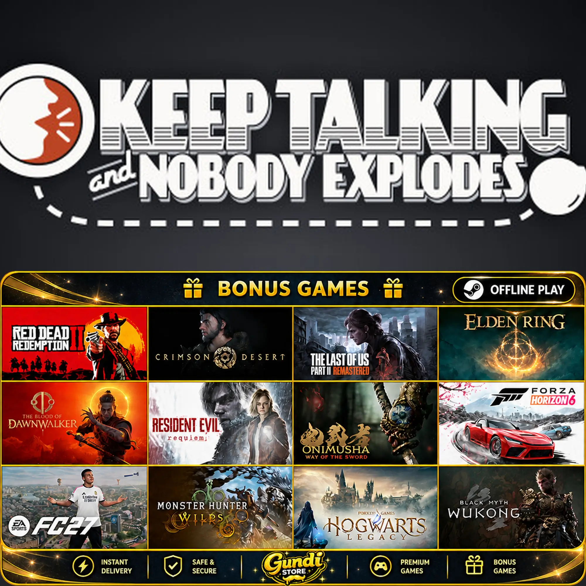 [AUTO CODE] - Keep Talking and Nobody Explodes + BONUS GAME