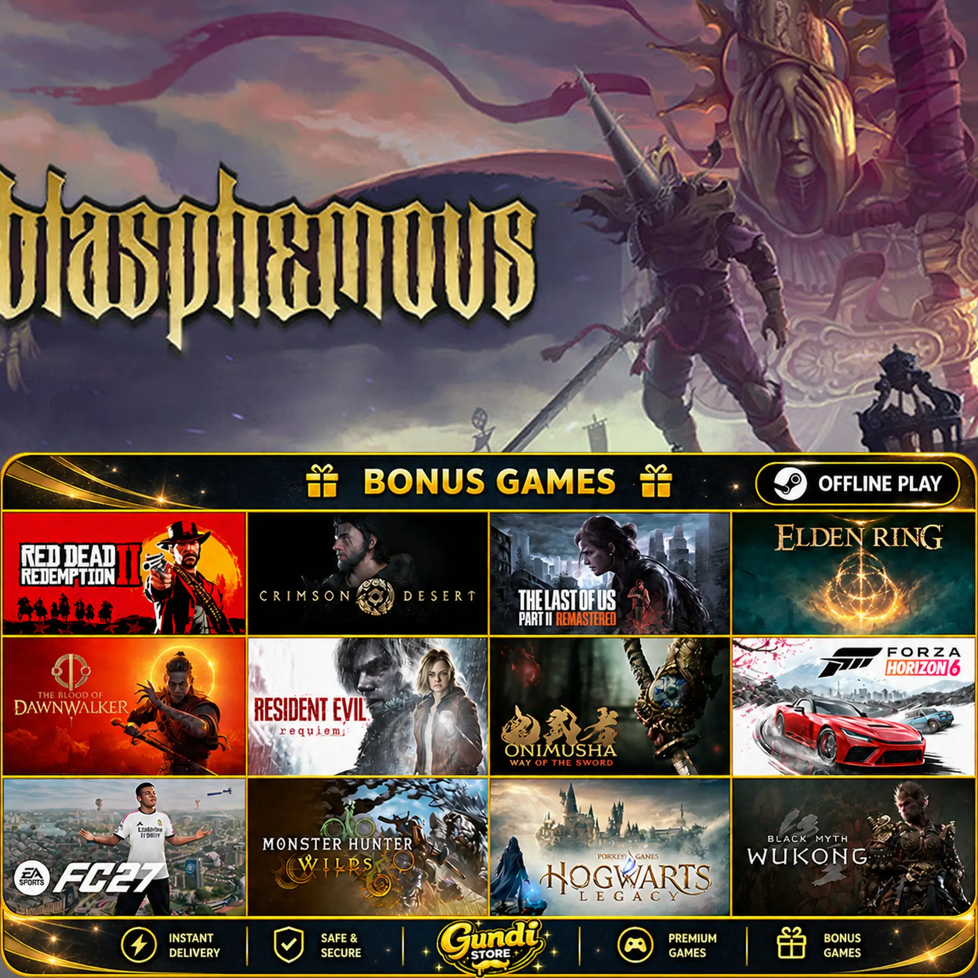 [AUTO CODE] - Blasphemous + BONUS GAME