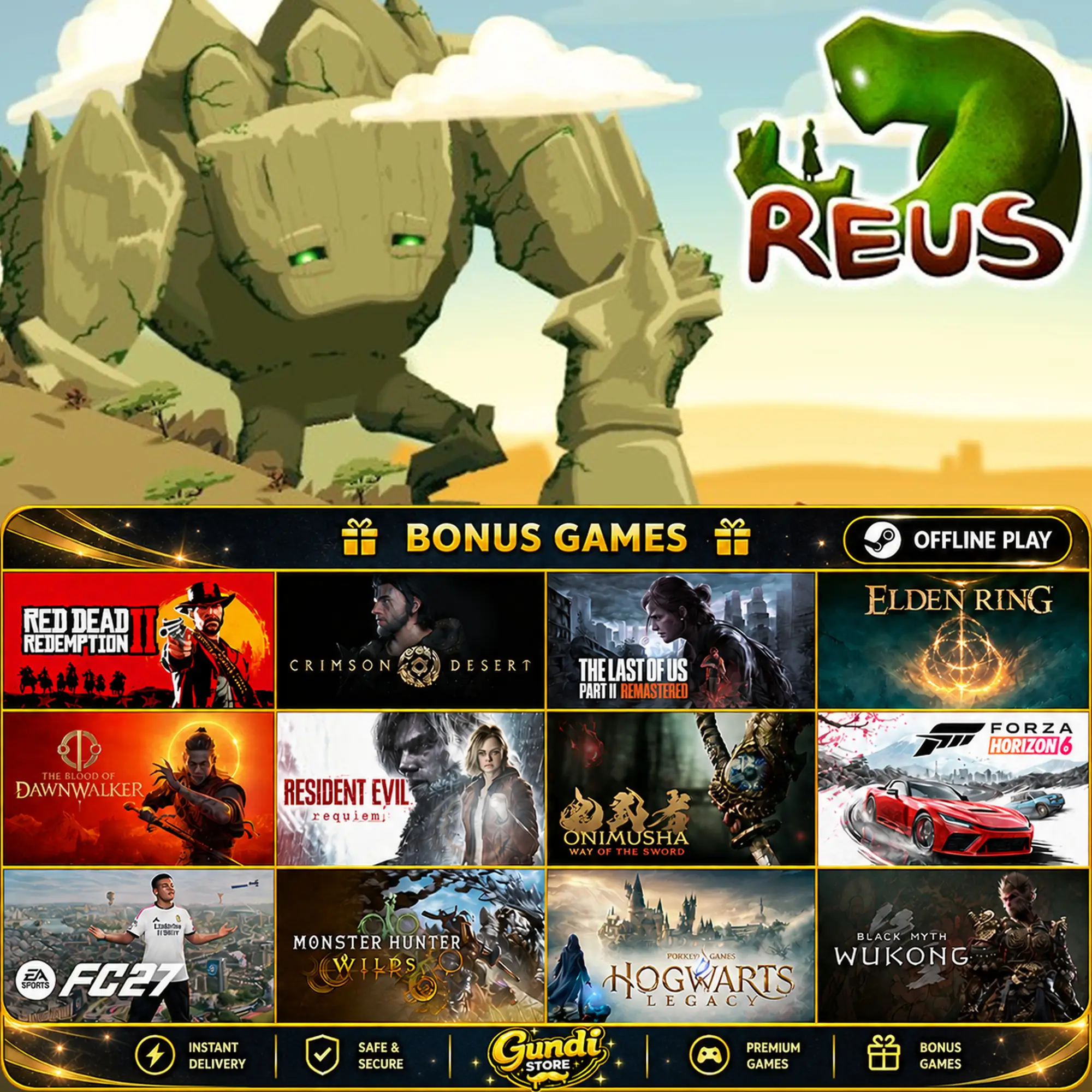 [AUTO CODE] - Reus + BONUS GAME