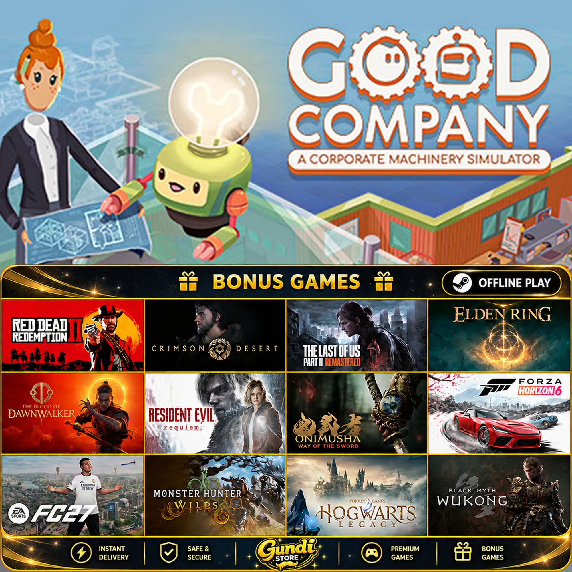 [AUTO CODE] - Good Company + BONUS GAME